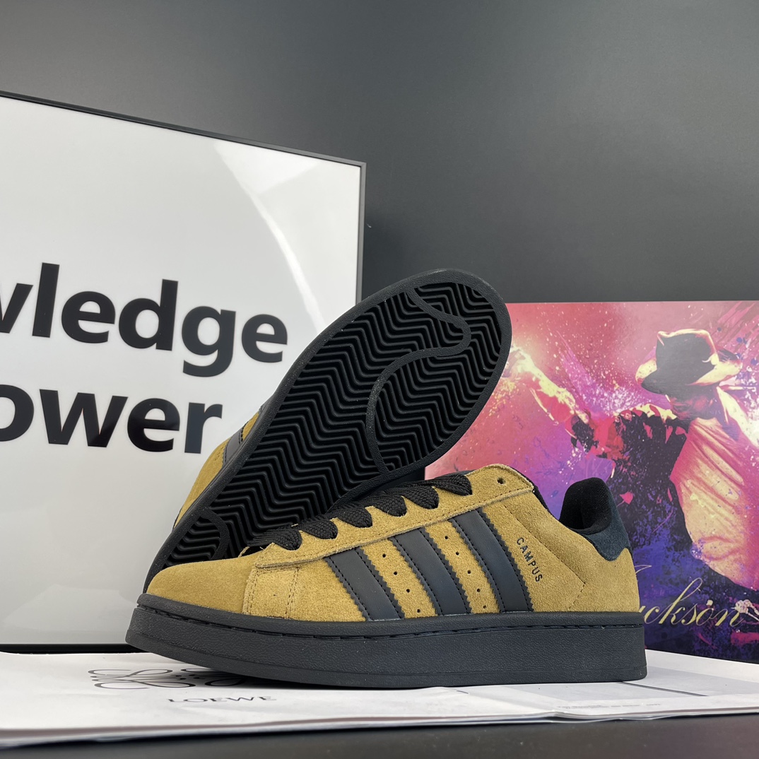 Adidas Originals Campus Platform Sneakers Khaki Black