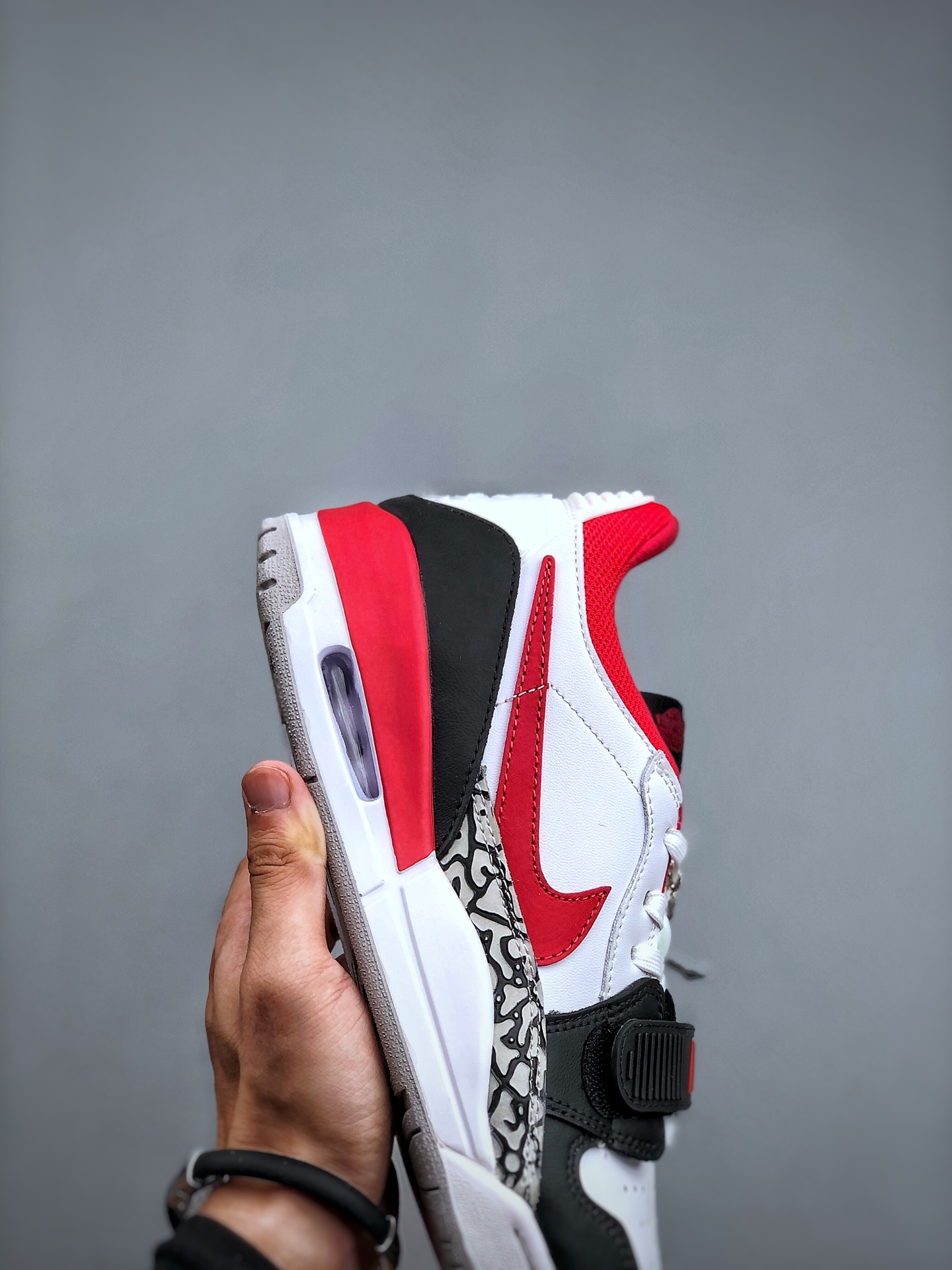 Jordan Legacy 312 Low Sneakers Black White Red