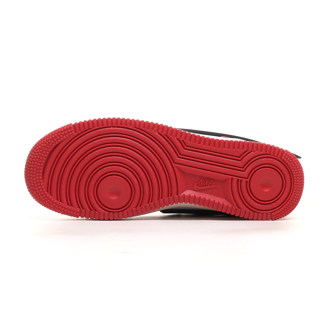 Nike x AMBUSH Air Force 1 Low Leather Sneakers Red/White/Black