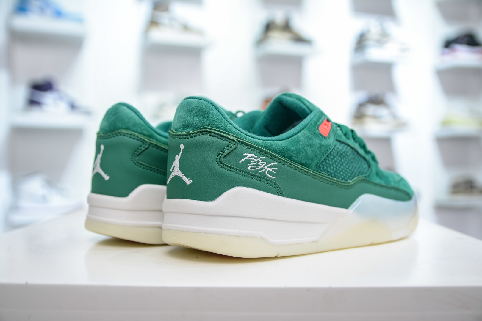 Jordan Flight Court Low Retro Basketball Shoes Green