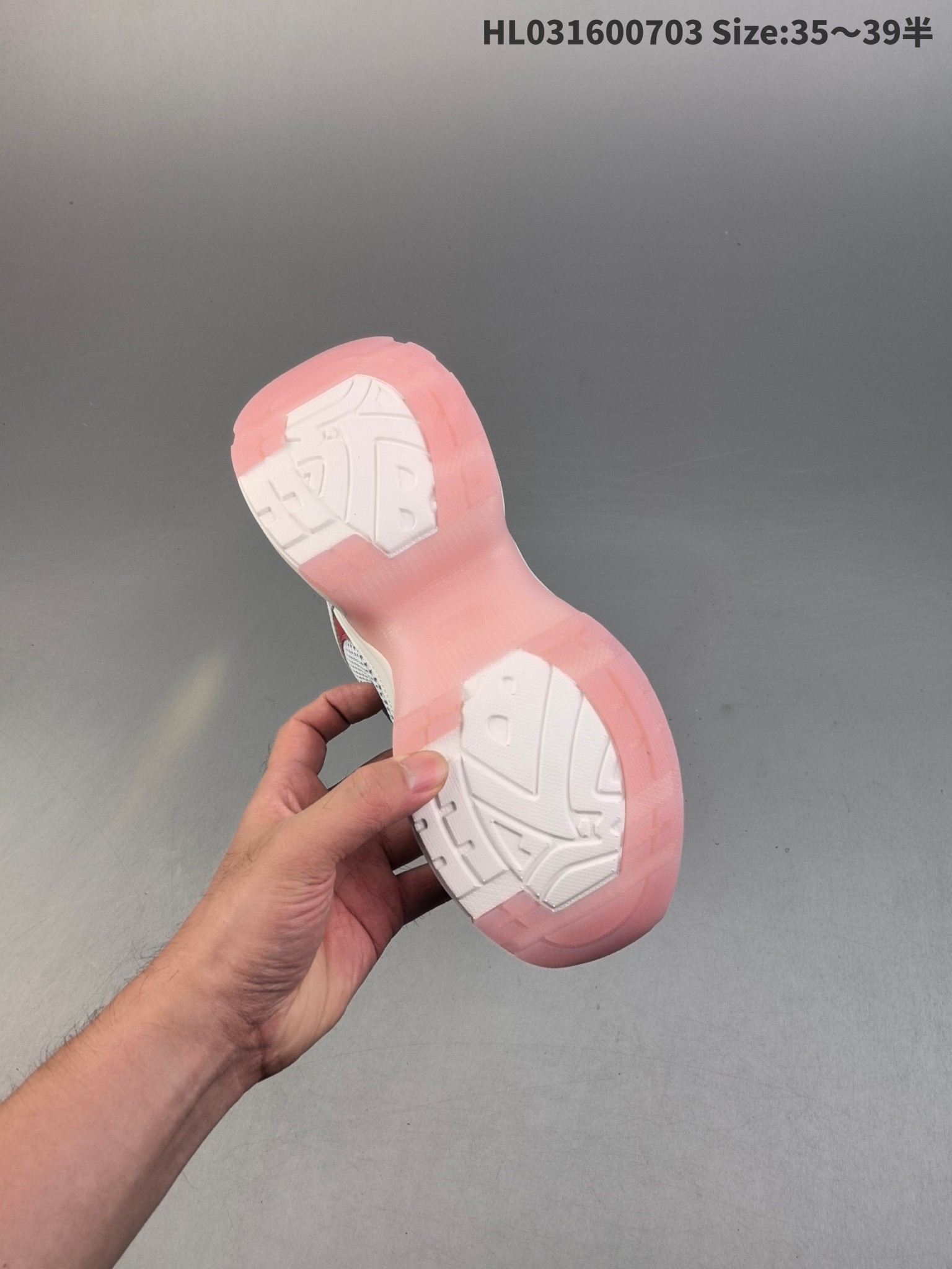 MLB XLG Chunky Platform Sneakers White/Pink