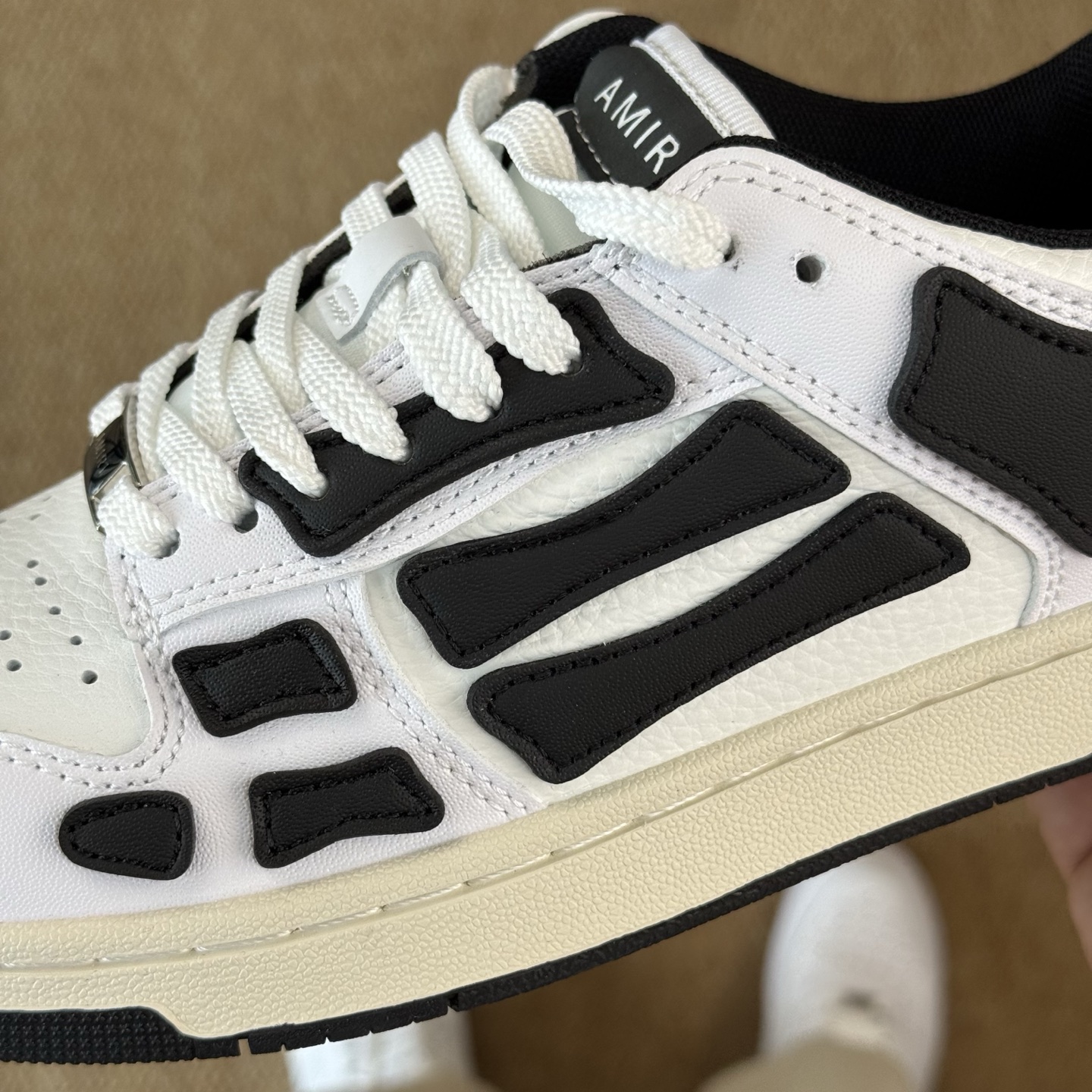 AMIRI Skeleton Low-Top Sneakers White/Black