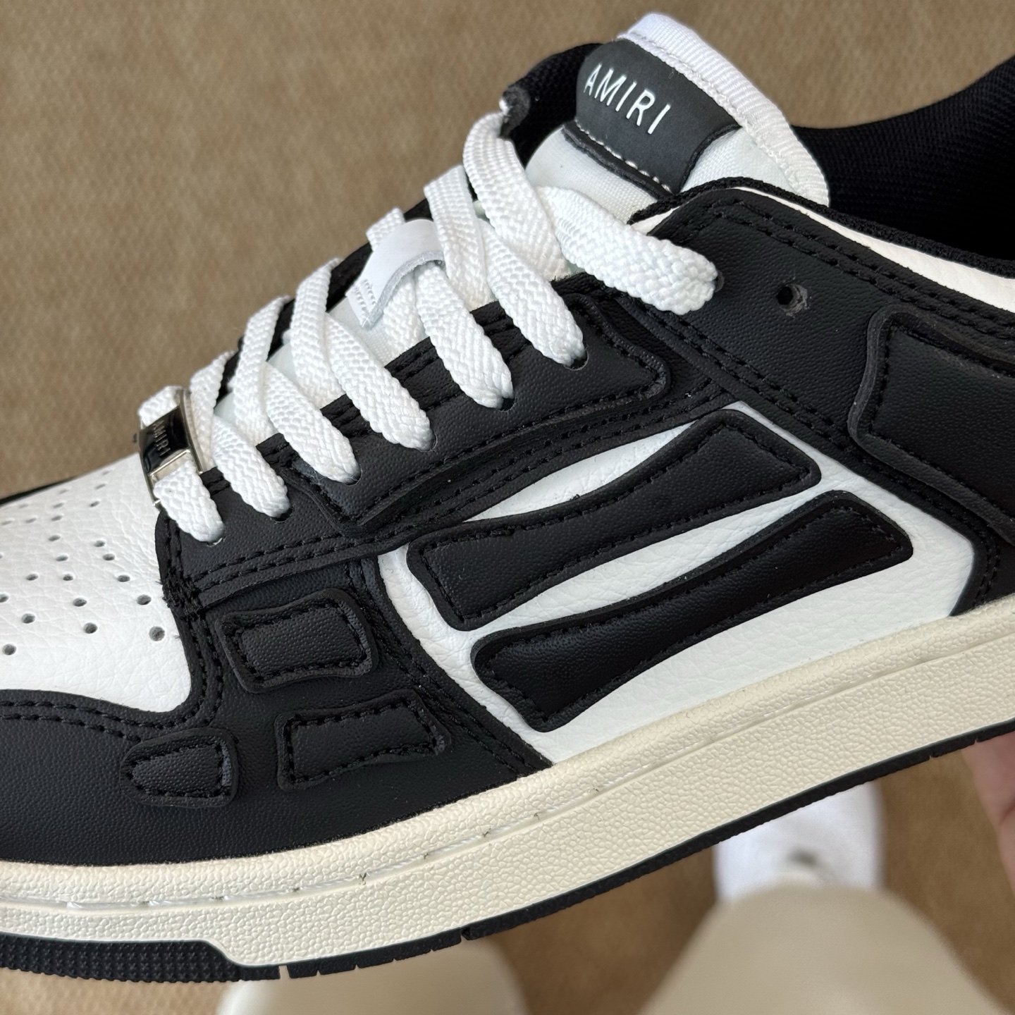 AMIRI Skel Top Low Sneakers Black/White