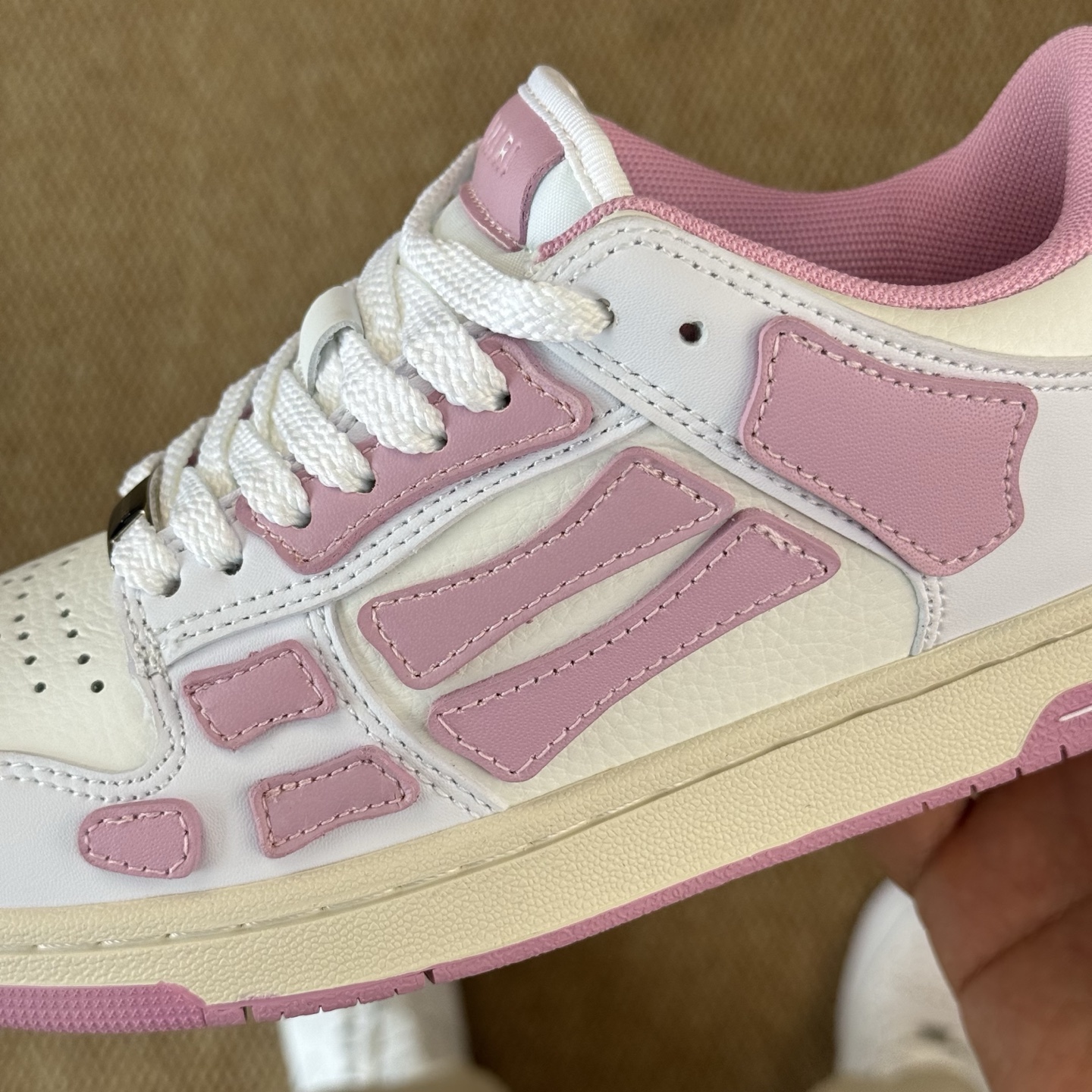 AMIRI Skel Top Low Sneakers Pink/White