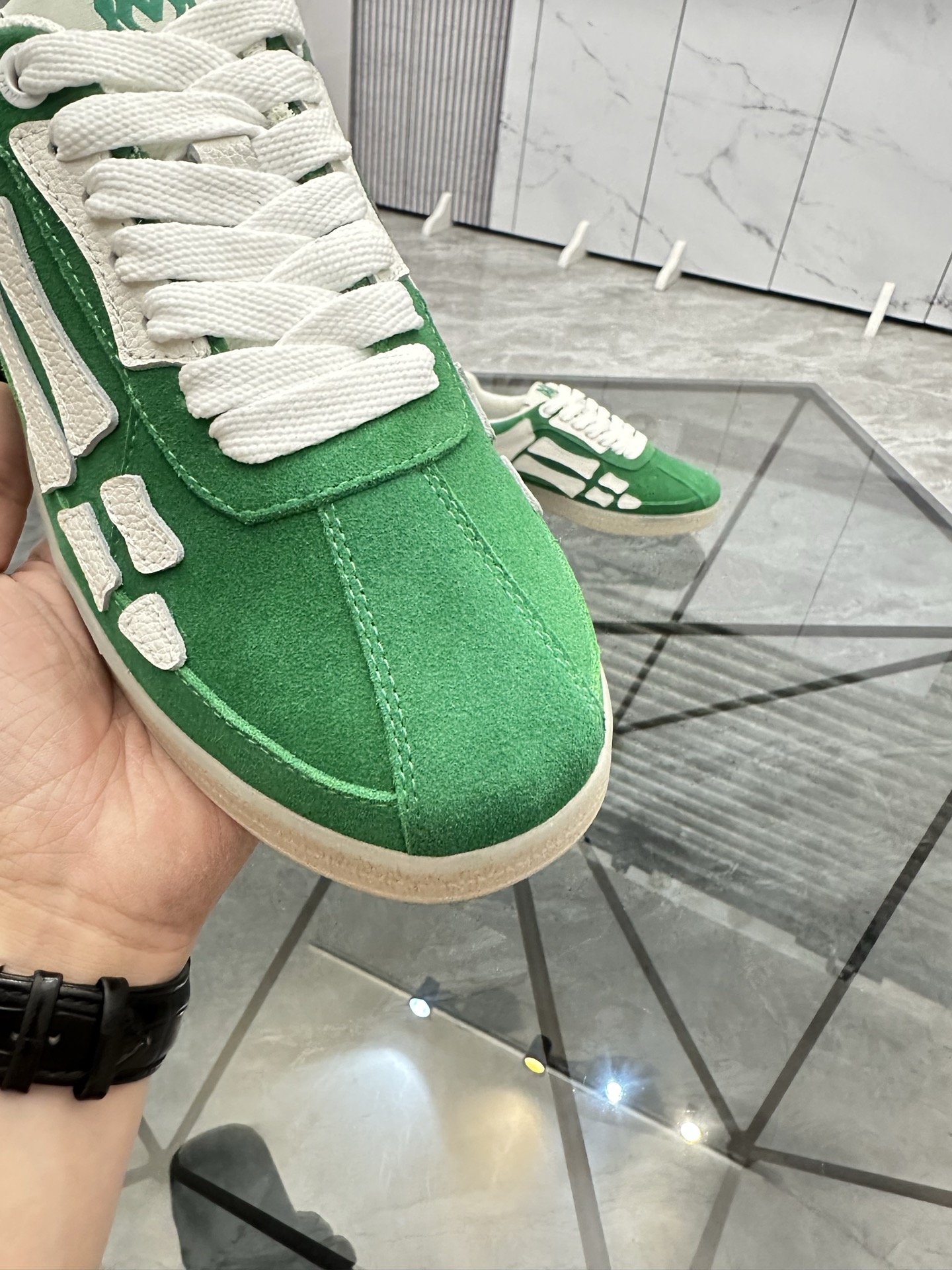 Amiri Low-Top Casual Sneakers Green