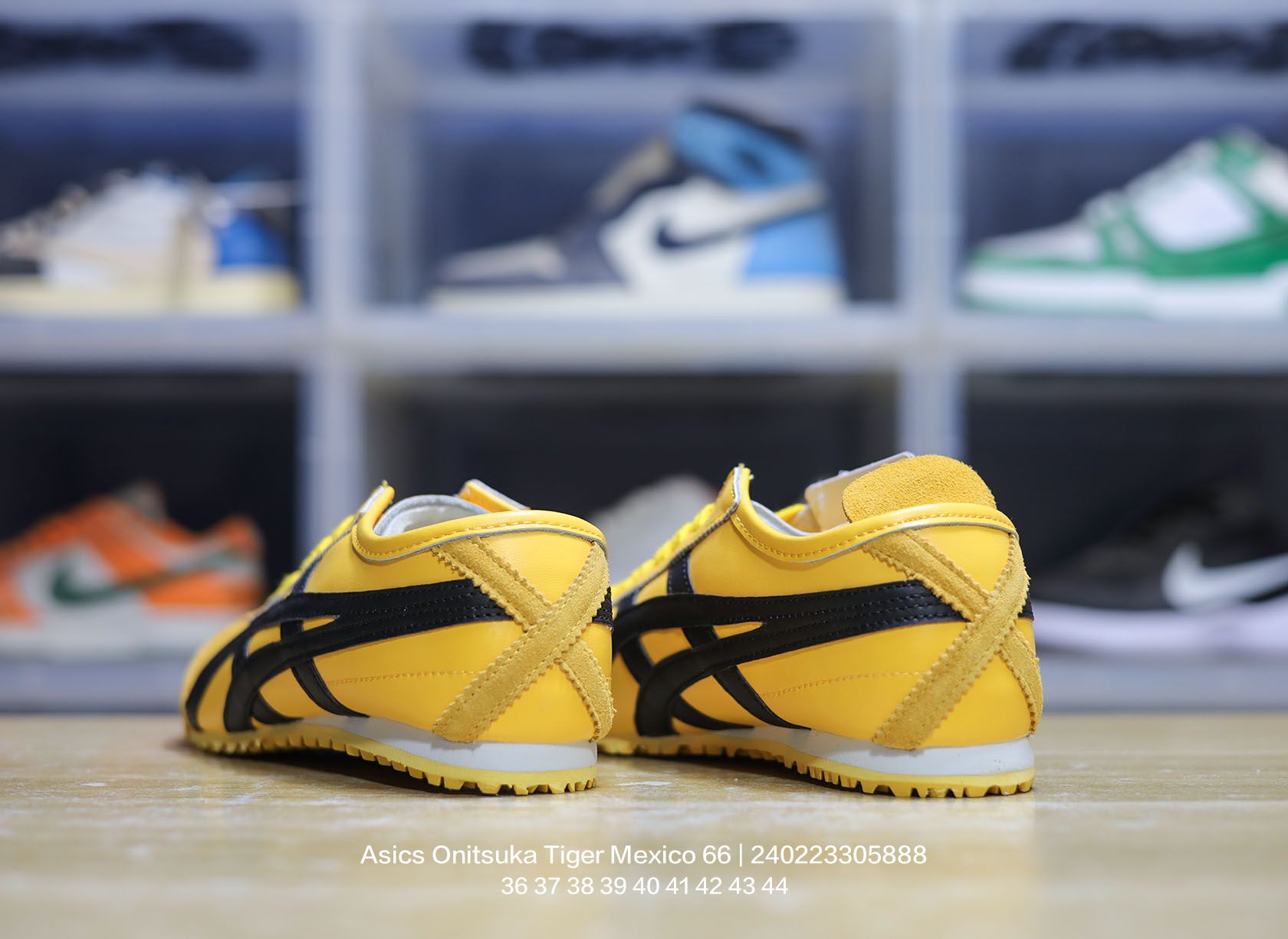 Asics Onitsuka Tiger Mexico 66 Leather Sneakers Yellow