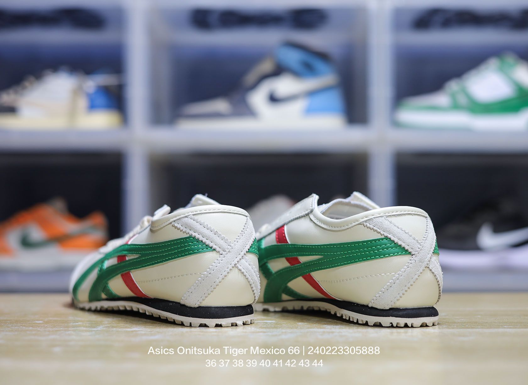 Asics Onitsuka Tiger Mexico 66 Leather Sneakers White/Green/Red