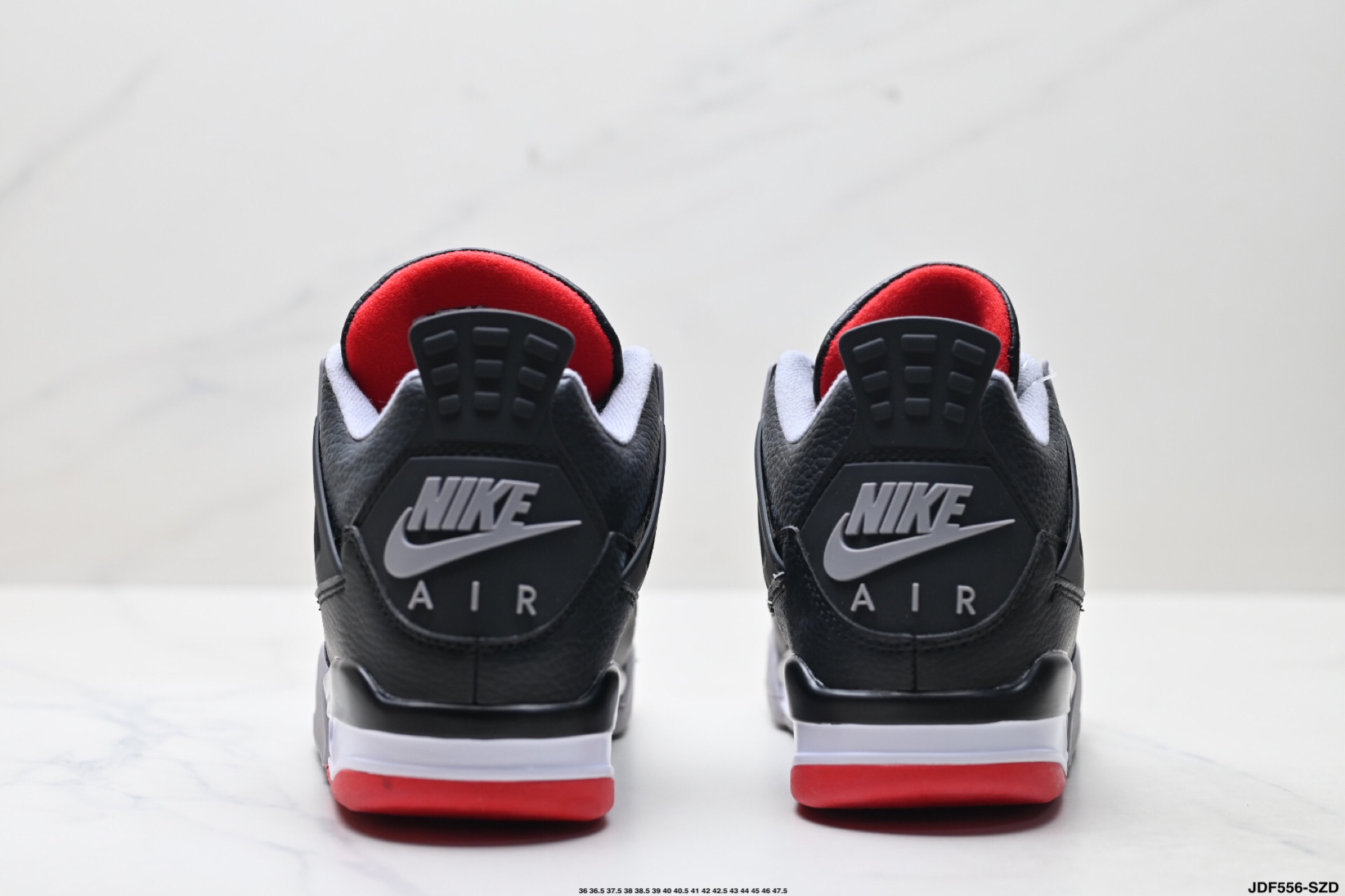 Jordan Air 4 Retro Mid Top Sneakers Black/Red