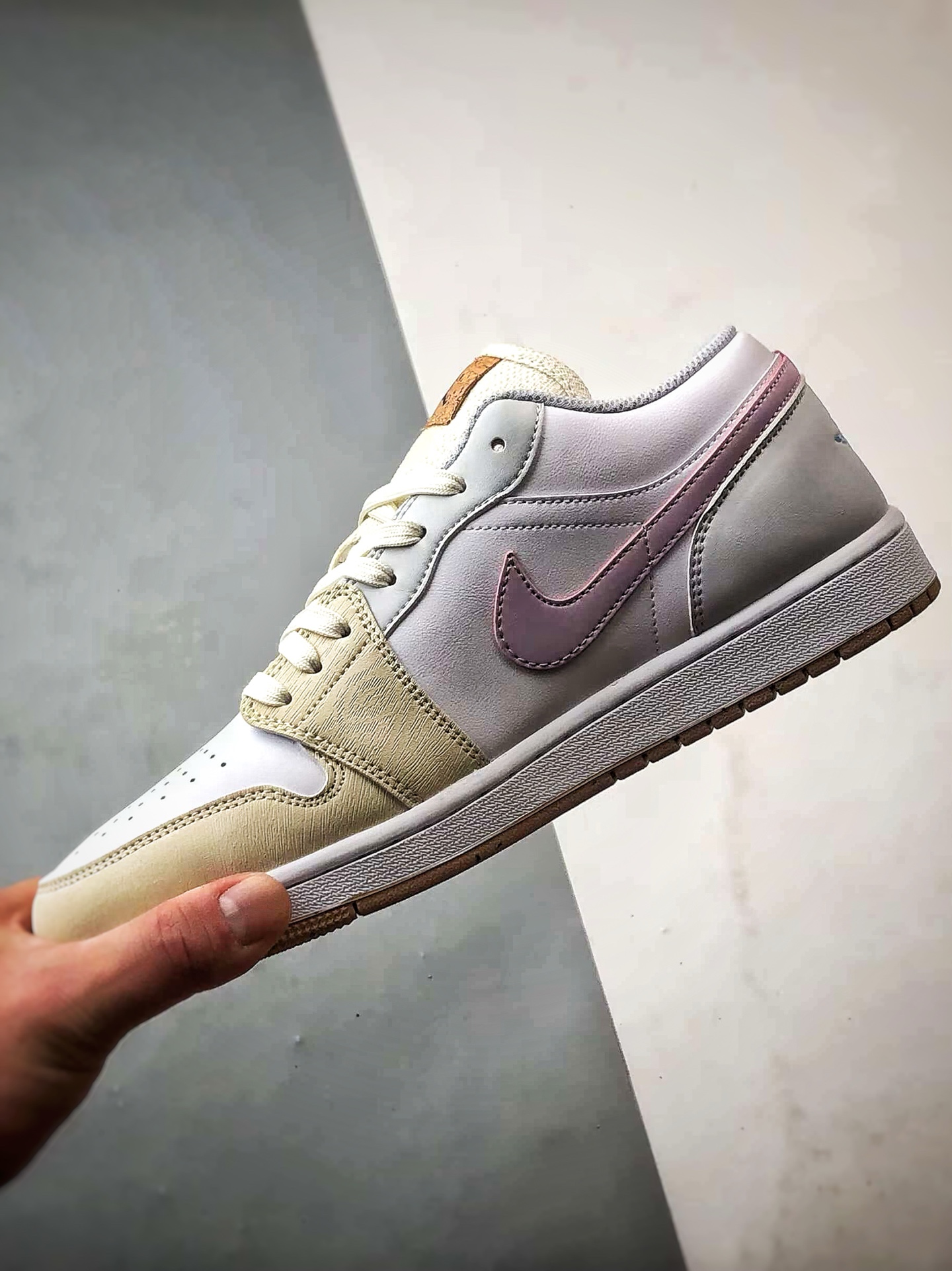 Jordan Air Jordan 1 Low Floral White Grey Pink