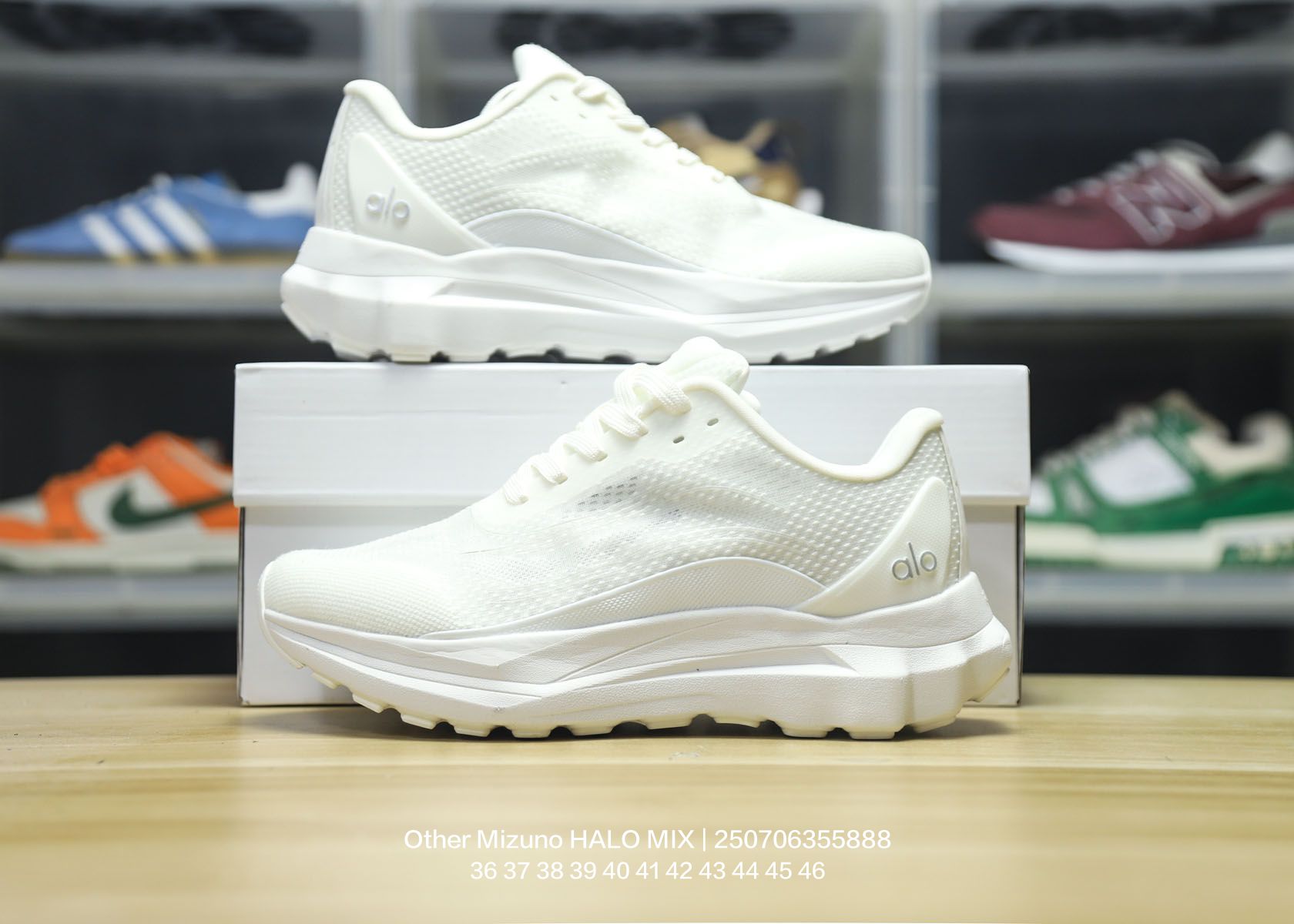 Mizuno HALO MIX Wave Cushioned Runners White