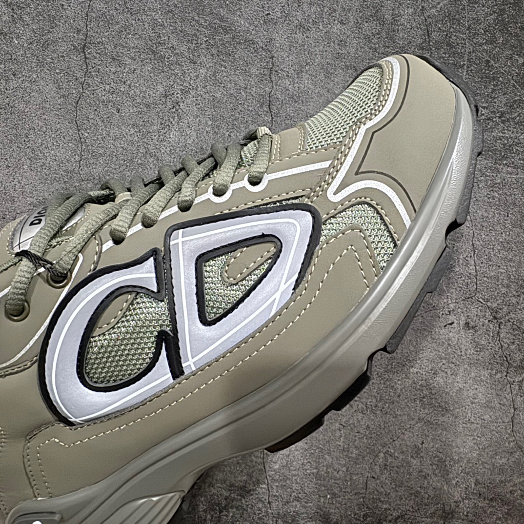 Dior B30 Chunky Mesh Sneakers Olive Green