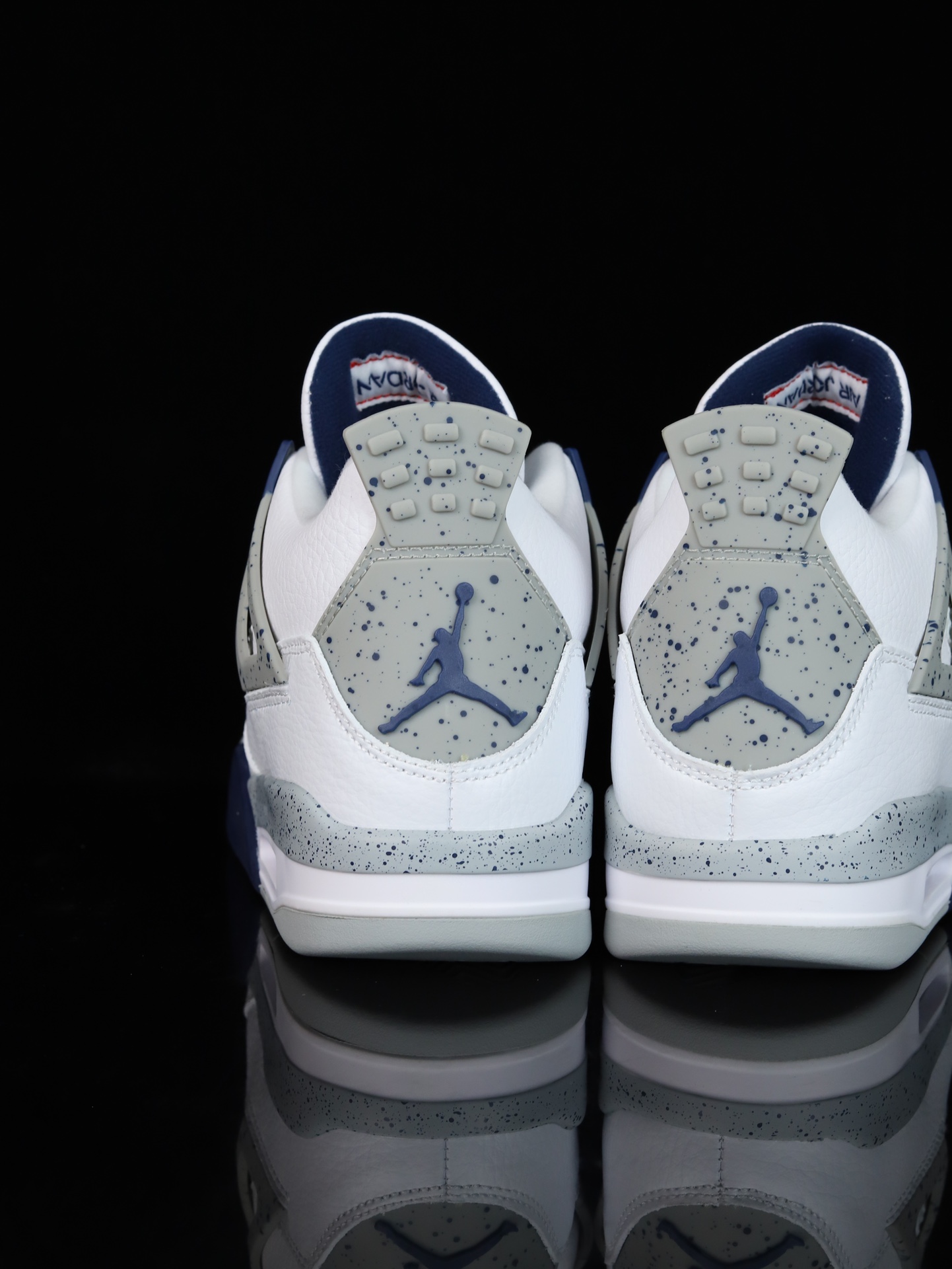 Jordan Air Jordan 4 Retro AJ4 Shoes White Navy