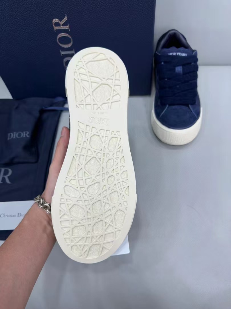 Dior B33 Oblique Low Sneakers Navy/White