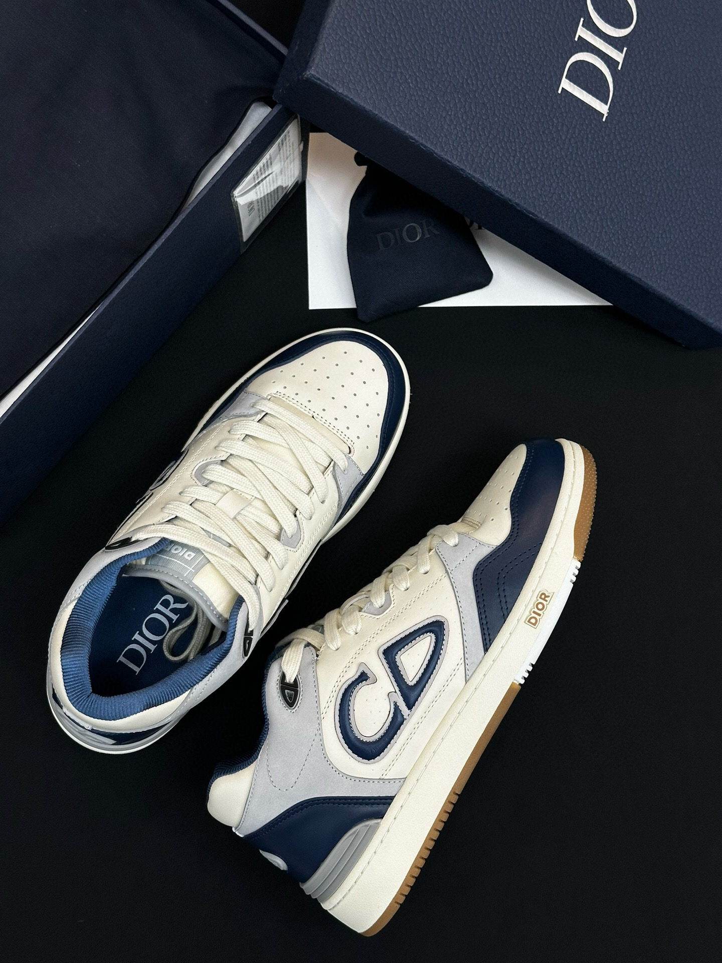 Dior B57 Low-Top Sneakers Navy