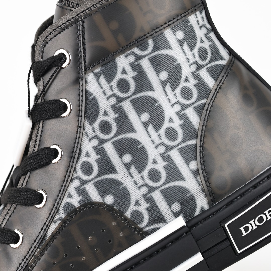 Dior B23 Oblique High Sneakers Black