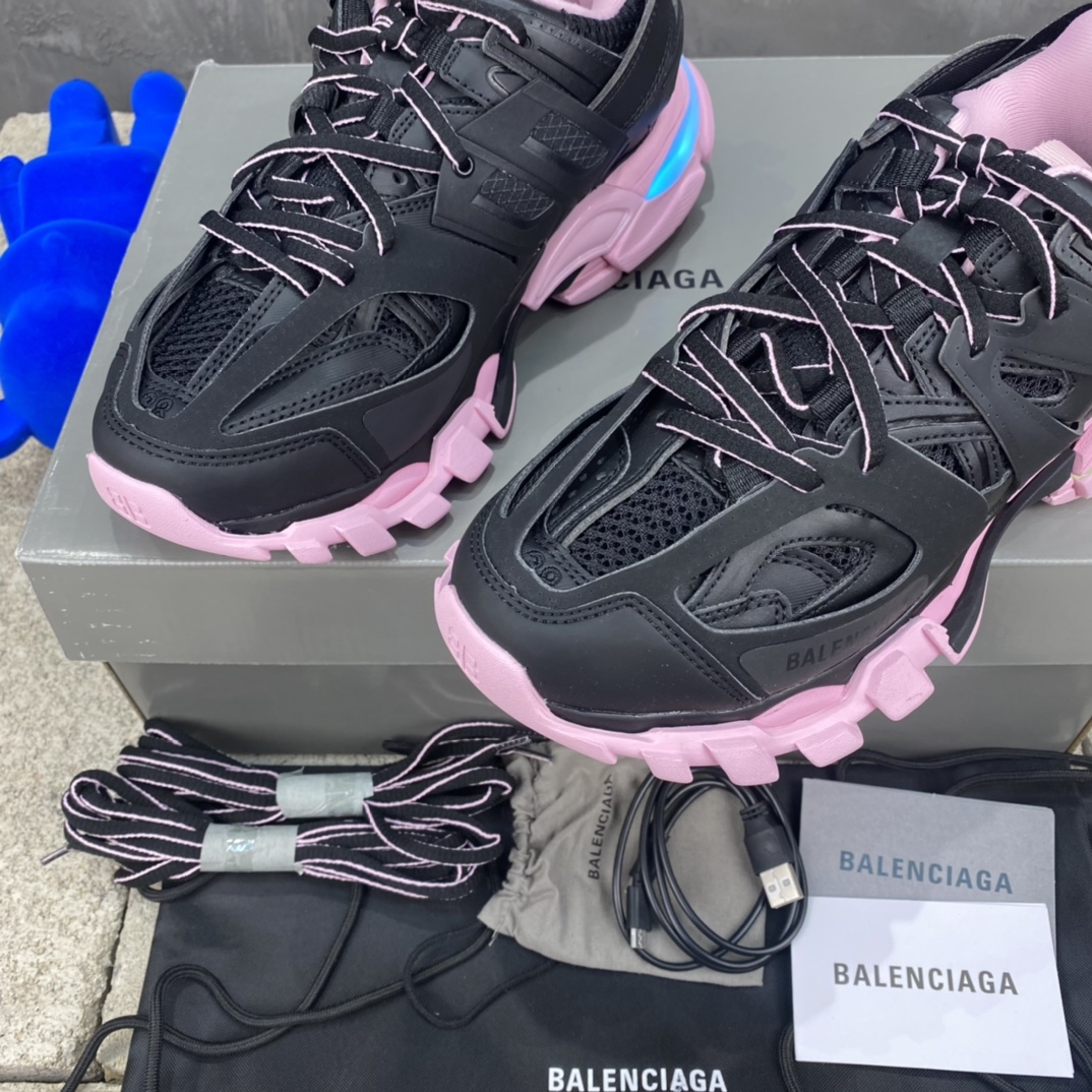 Balenciaga Track LED Sneaker Black Pink