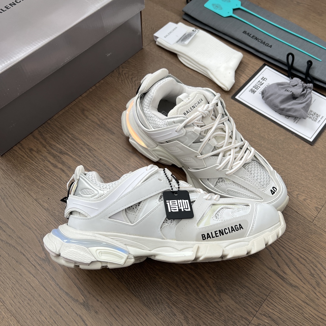 Balenciaga Track Trainer LED Sneakers White