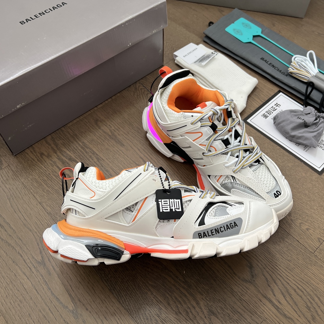 Balenciaga Track Trainer LED Sneakers White