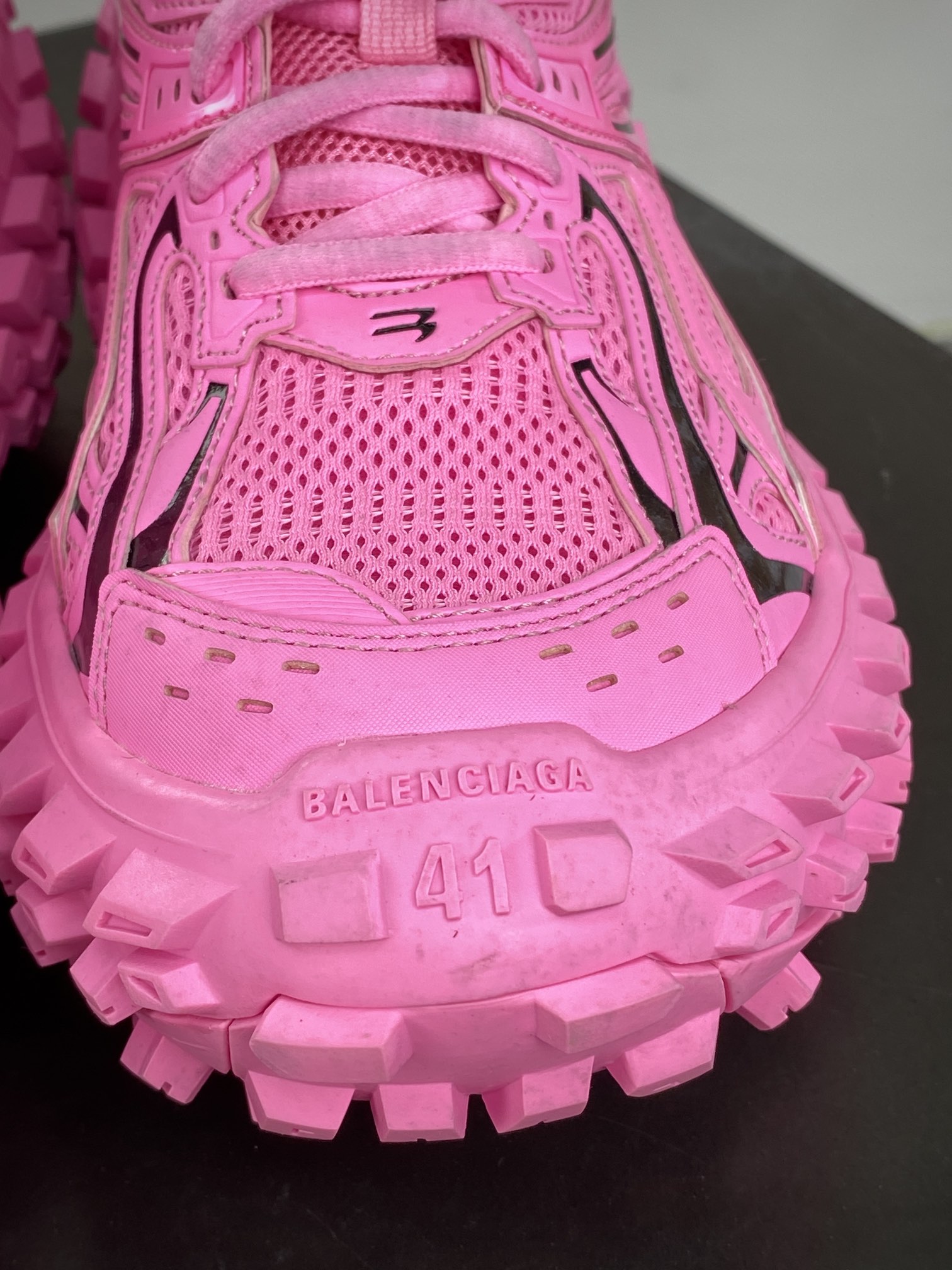 Balenciaga Defender Platform Sneakers Fluorescent Pink
