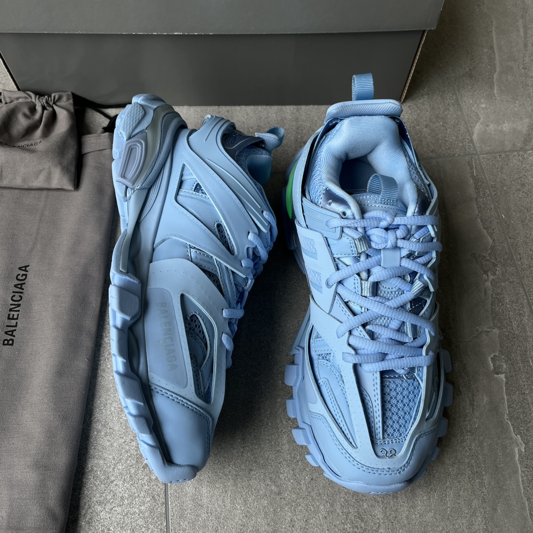 Balenciaga Tra Trainer LED Sneakers Sky Blue
