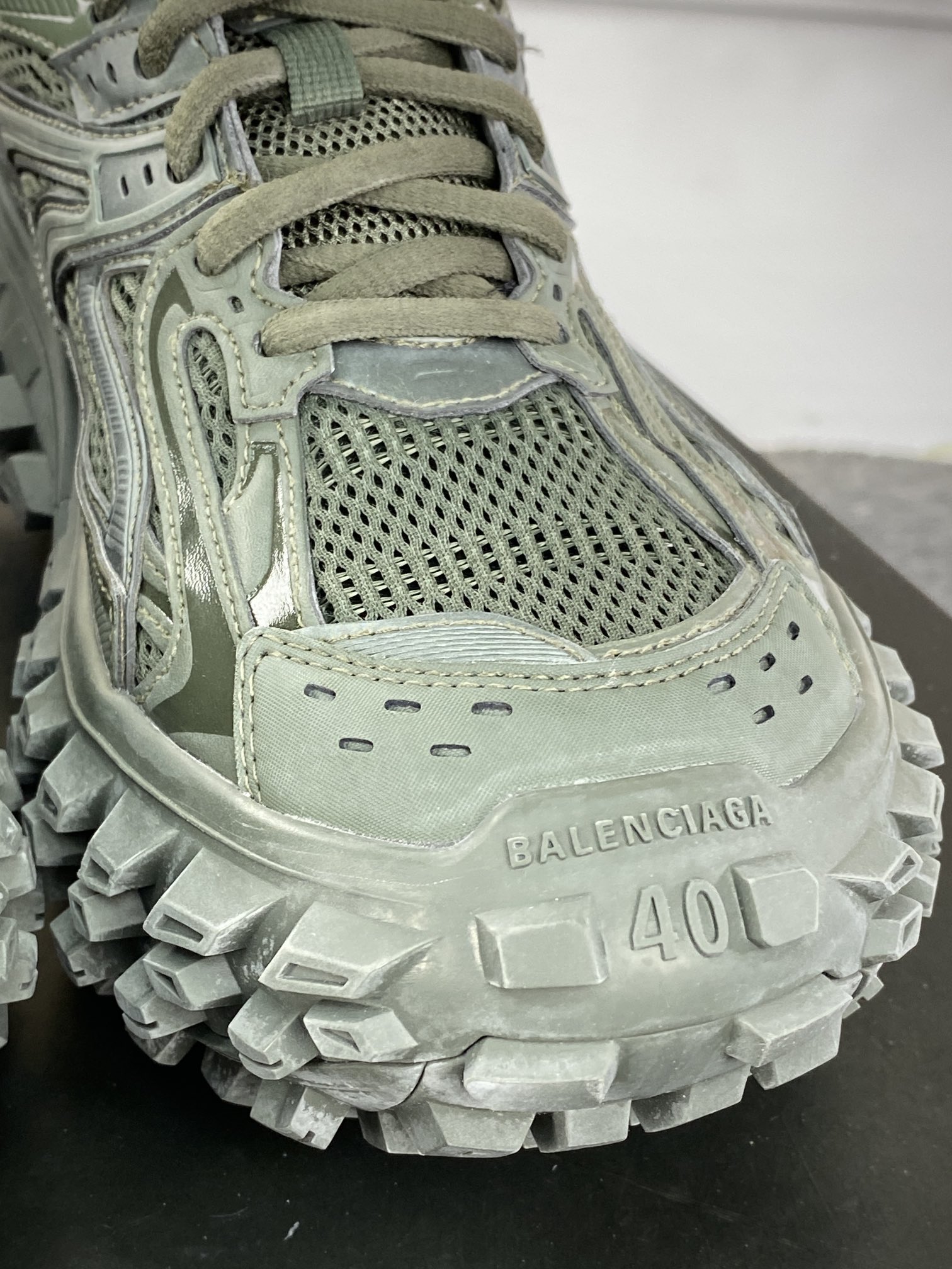 Balenciaga Defender Platform Sneakers Army Green