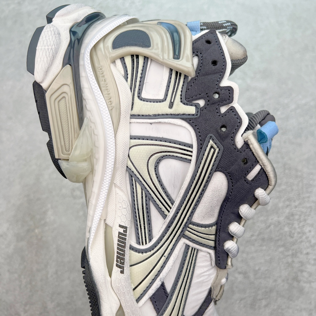 Balenciaga Runner Sneakers Retro Trail White/Blue