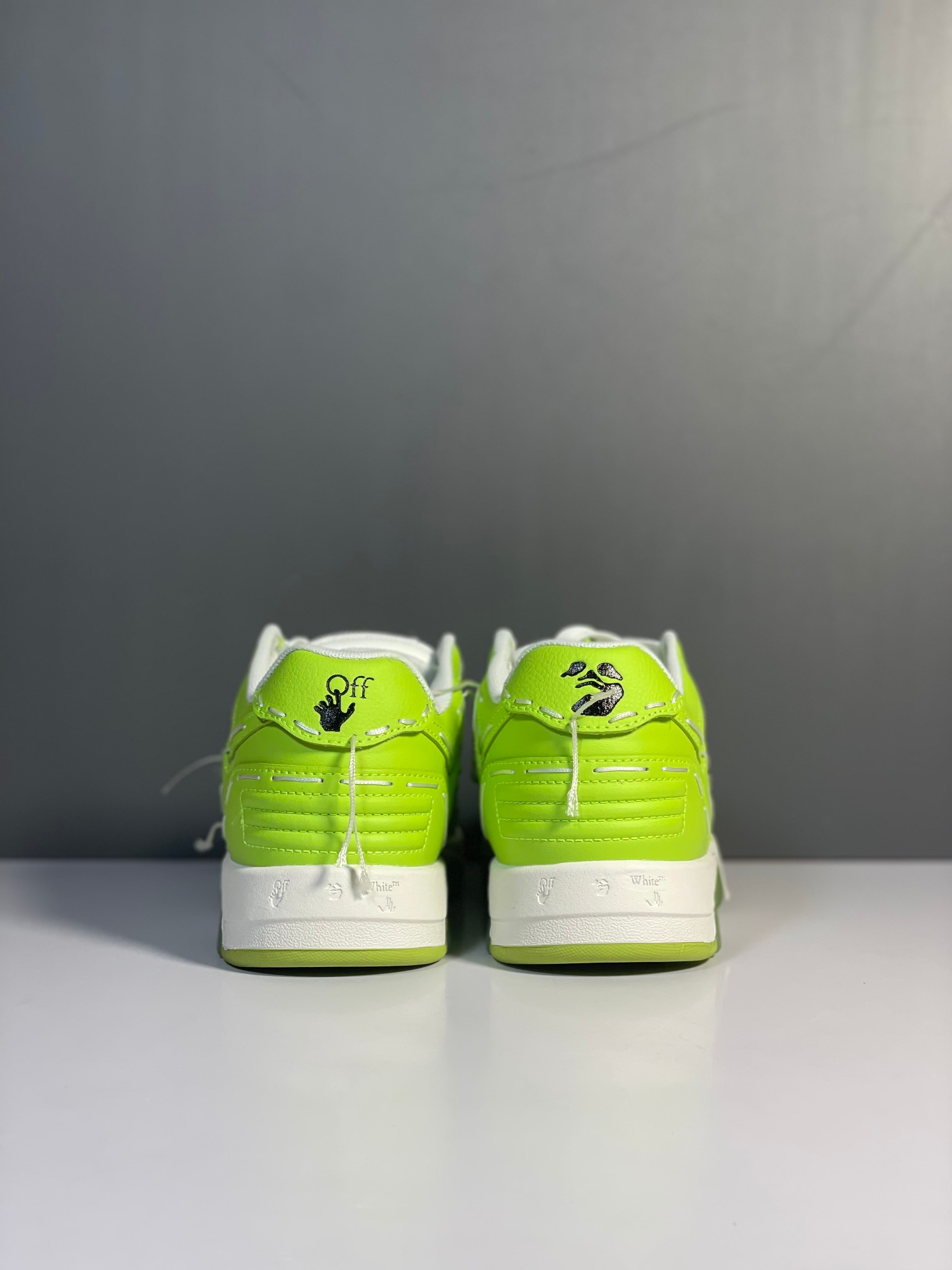 Off-White Out Of Office Low Sneakers Green/White
