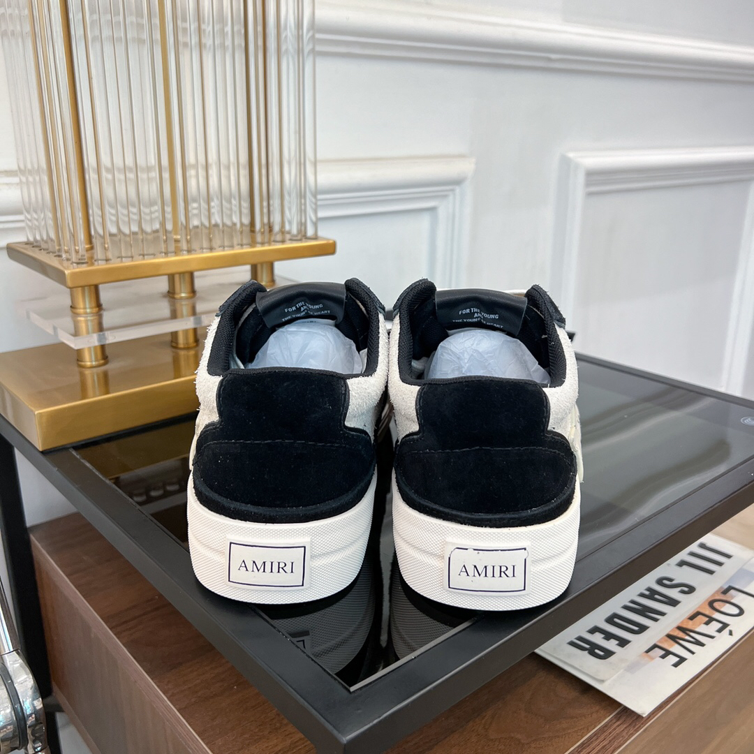 Amiri Star Panel Low-Top Sneakers Black/White
