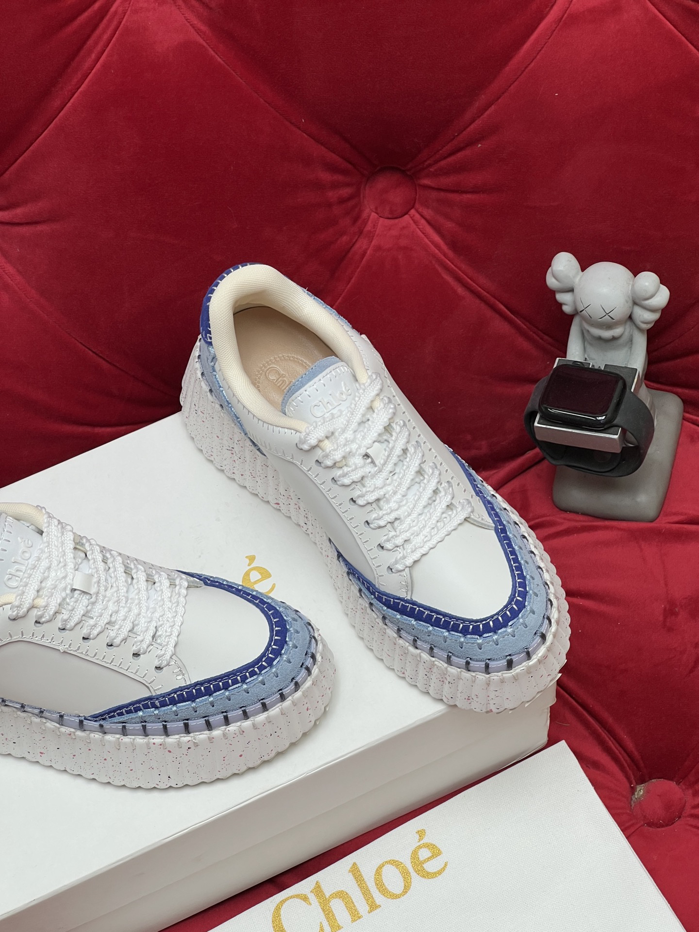 Chloe Platform Casual Sneakers Blue