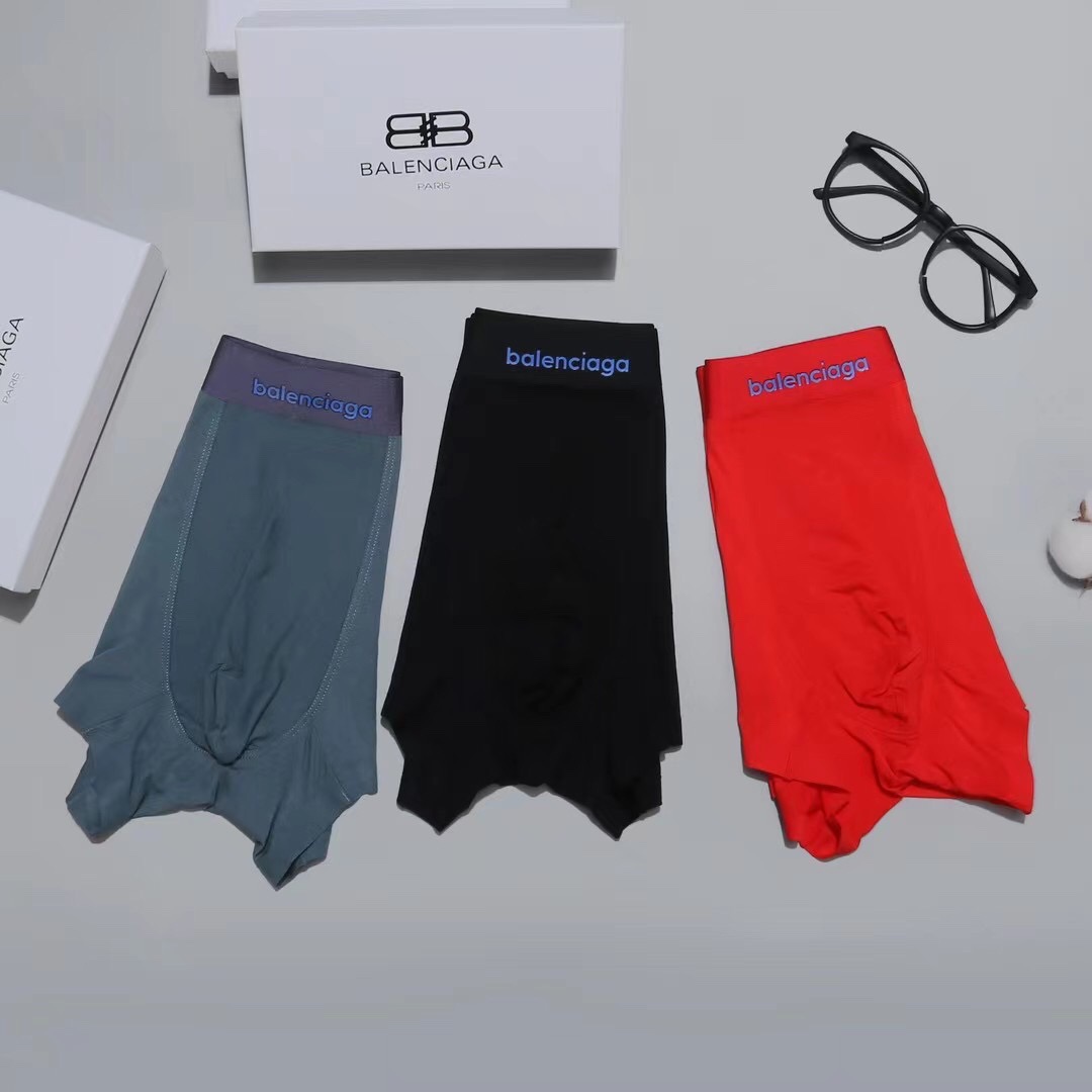 Balenciaga Seamless Modal Boxer Briefs 3-Pack Multicolor
