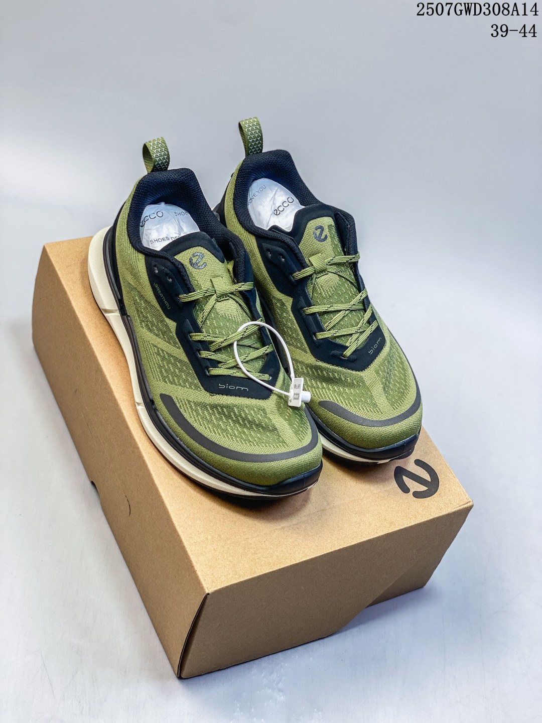 ECCO Biom 2.2 Walking Running Shoes Olive Green