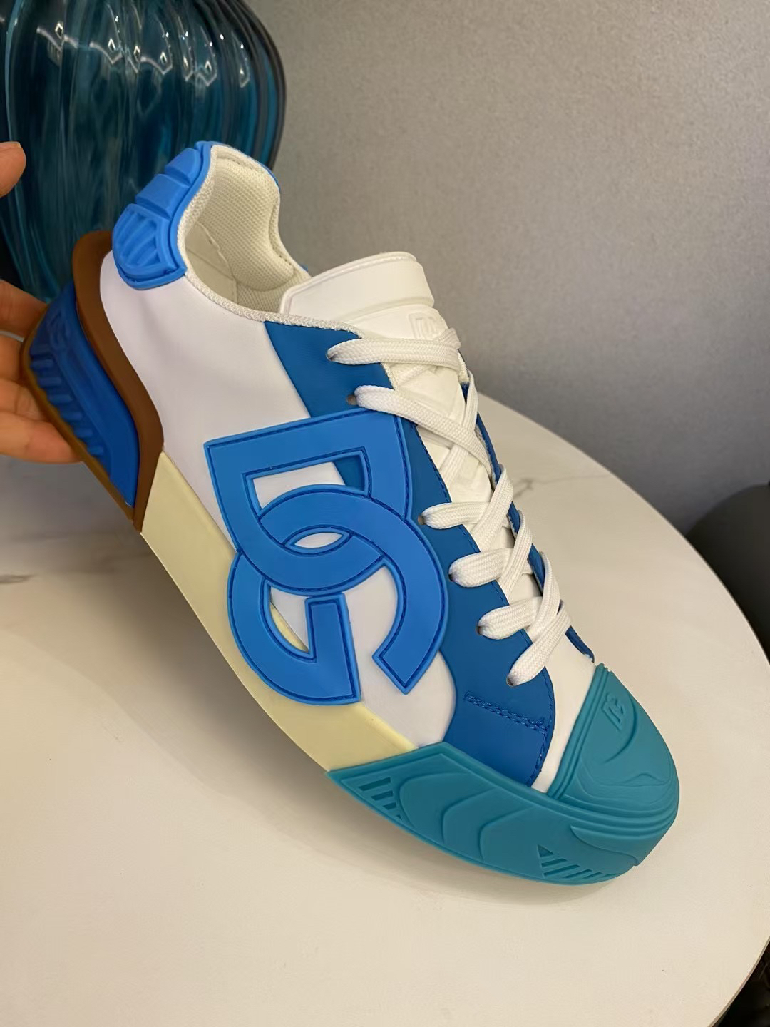 Dolce & Gabbana DG Low-Top Sneakers Blue/White