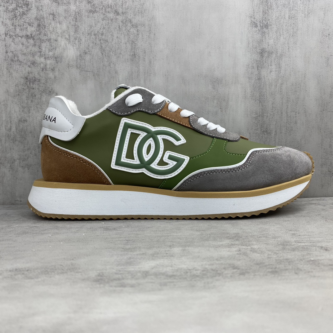 Dolce & Gabbana DG Logo Dad Sneakers Green