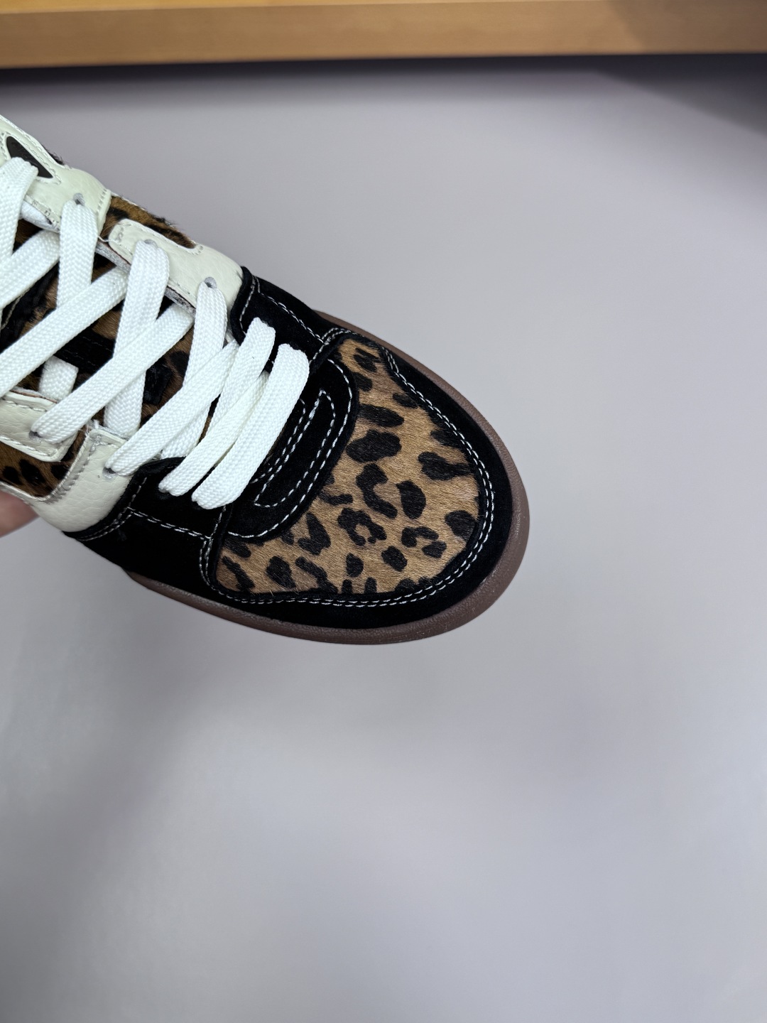 Fendi Leopard Haircalf Sneakers Multicolor