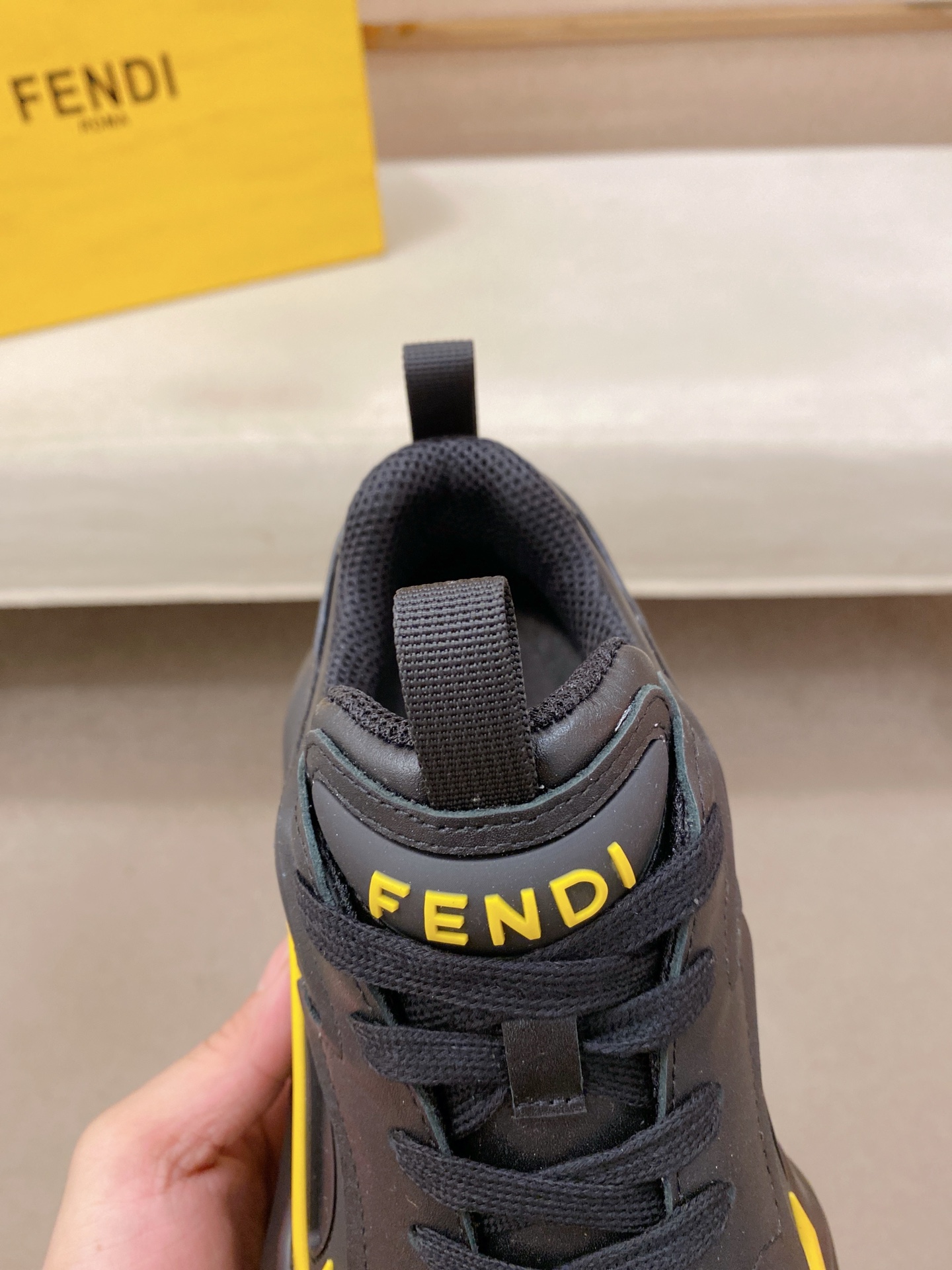 Fendi Flow Chunky Sneakers Black/Yellow