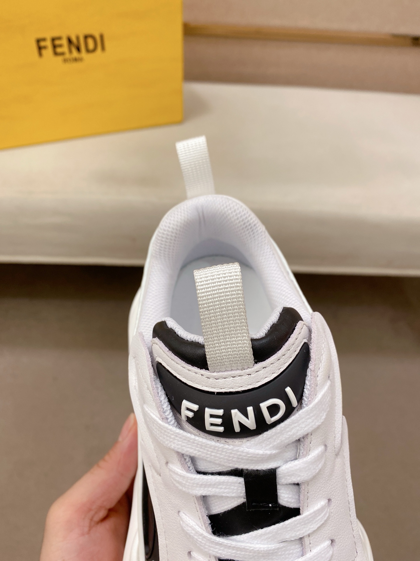 Fendi Flow Chunky Sneakers Black/White