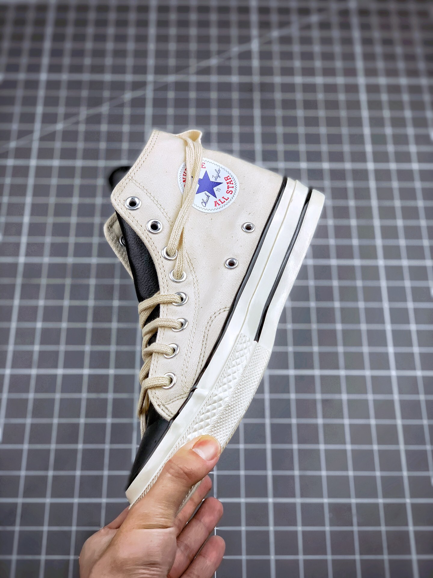 Essentials x Converse Chuck 70 High Black Beige