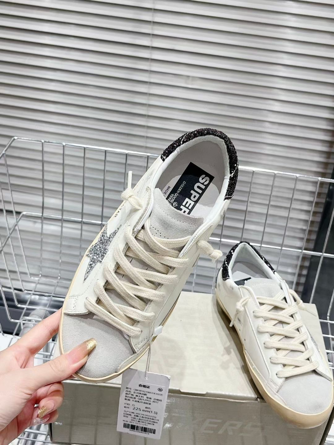 Golden Goose Superstar Sneakers Black/Silver/White
