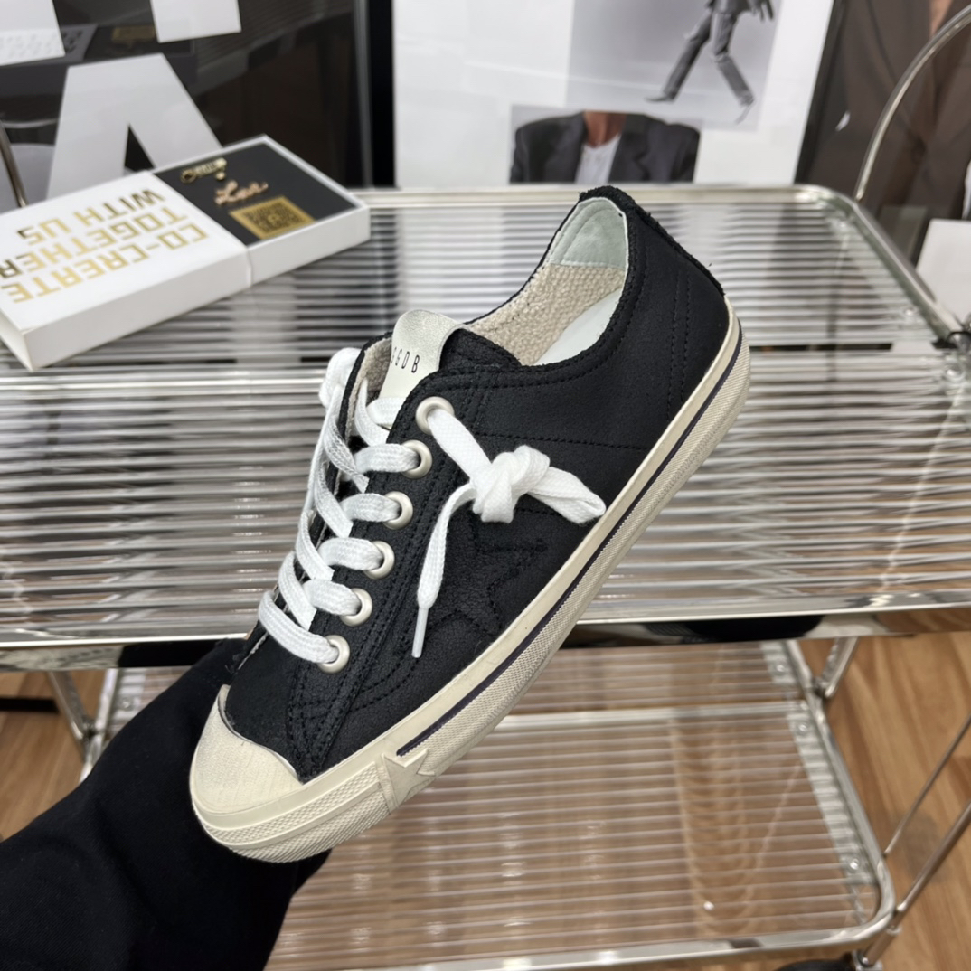 Golden Goose VSTAR2 Canvas Low Sneakers Black