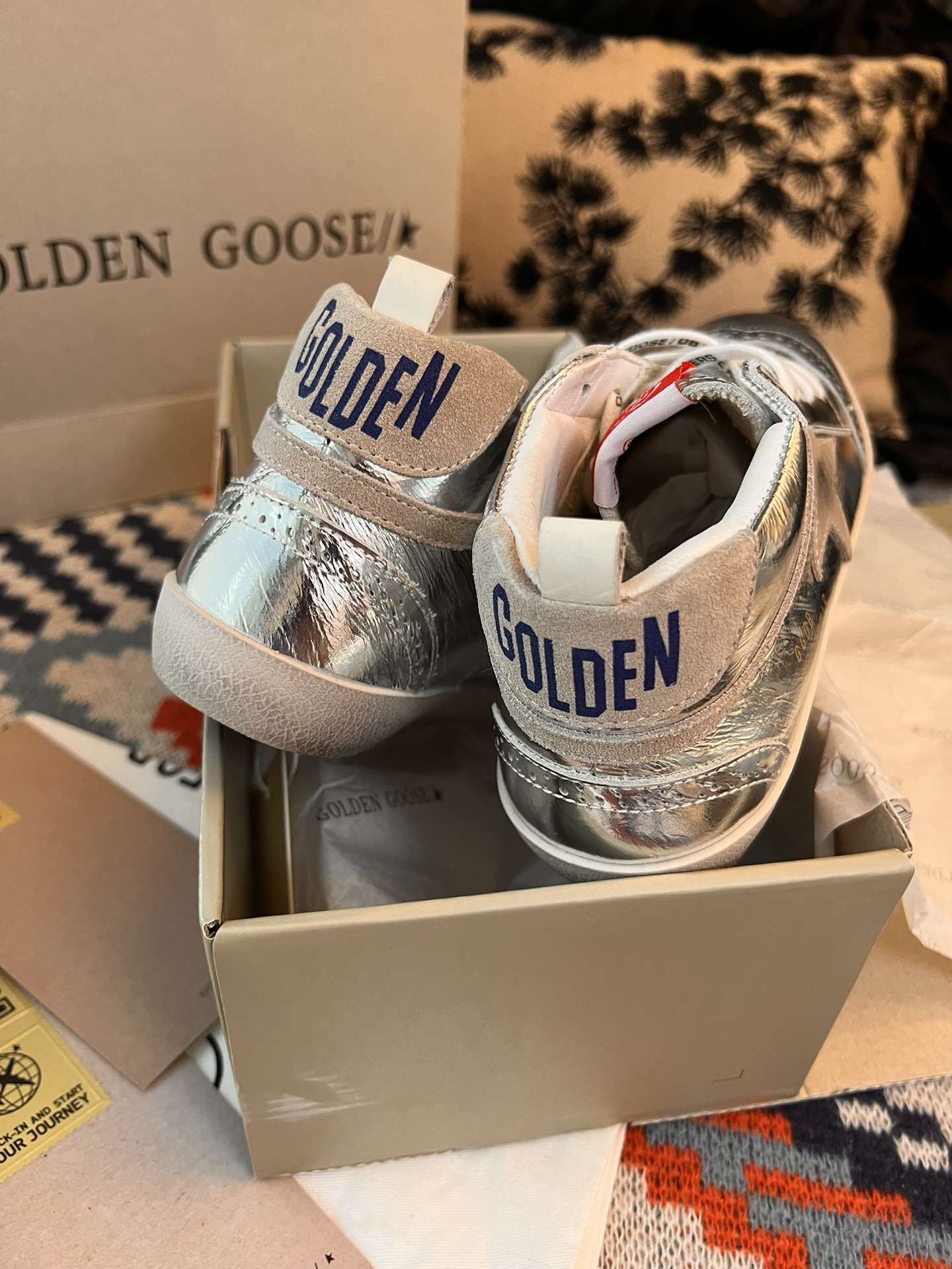 Golden Goose Superstar High-Top Silver