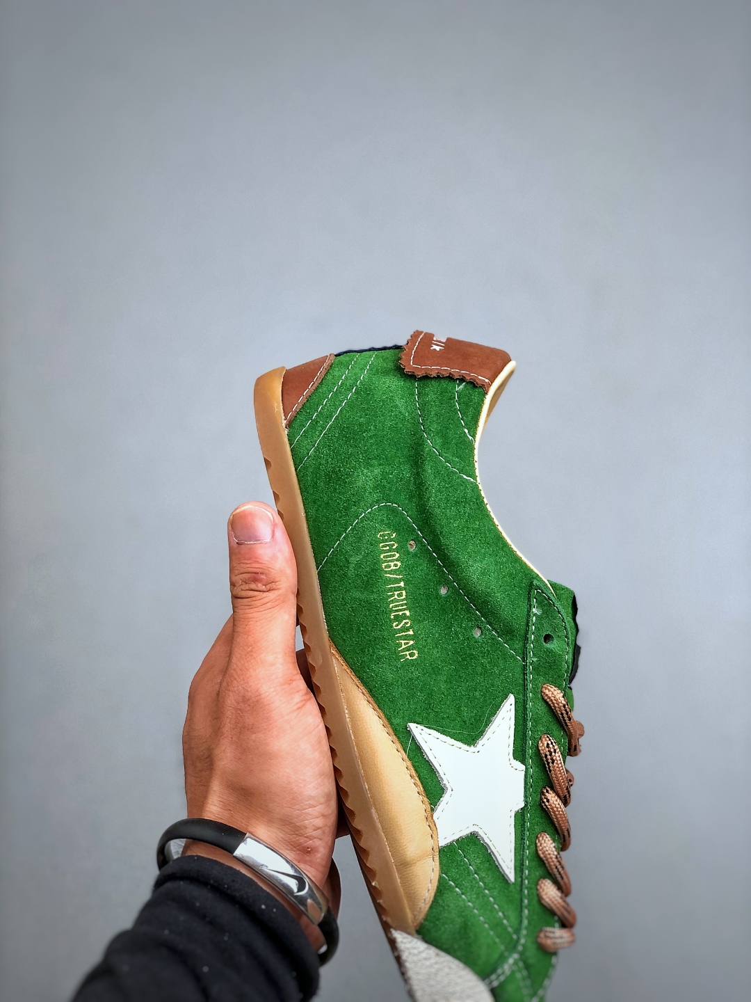 Golden Goose True-Star Suede Sneakers Green