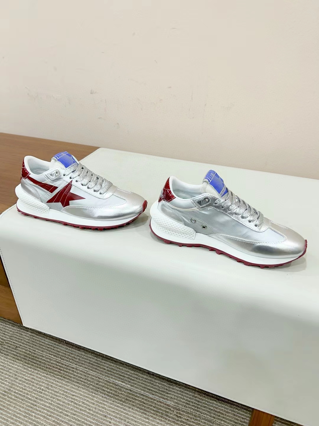 Golden Goose Marathon Sneakers Silver