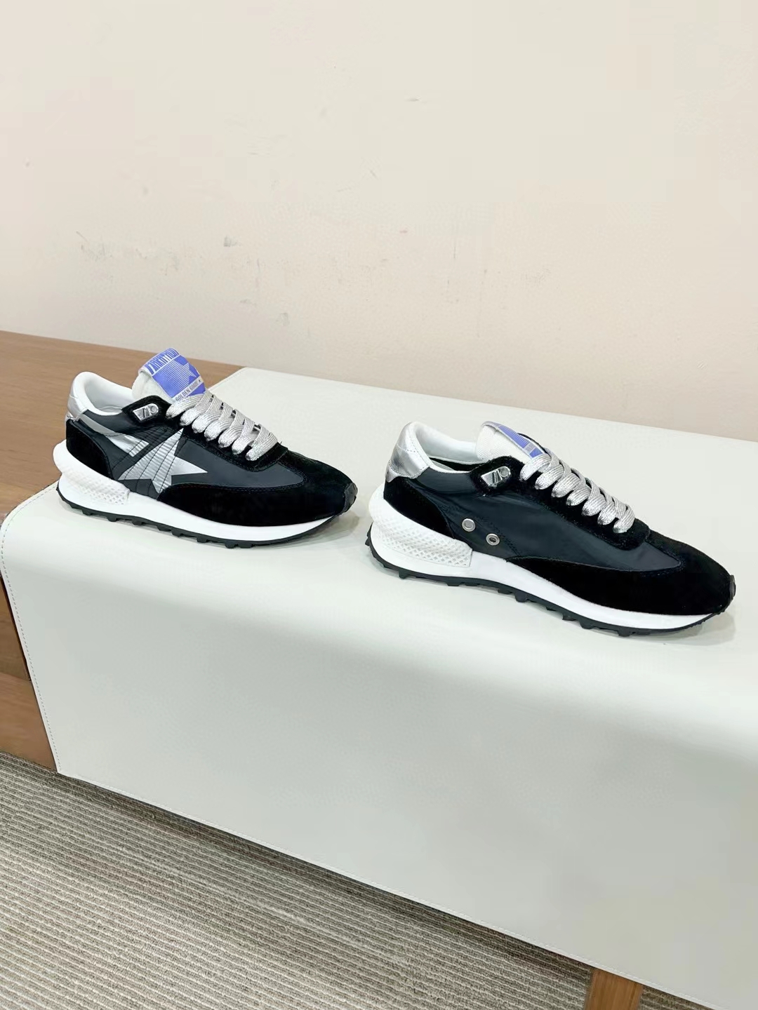 Golden Goose Marathon Running Sneakers Black/Silver