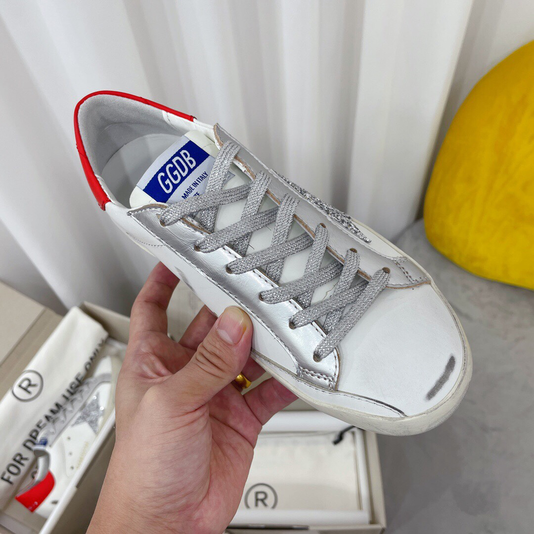 Golden Goose Superstar Glitter Star Sneaker Red/White