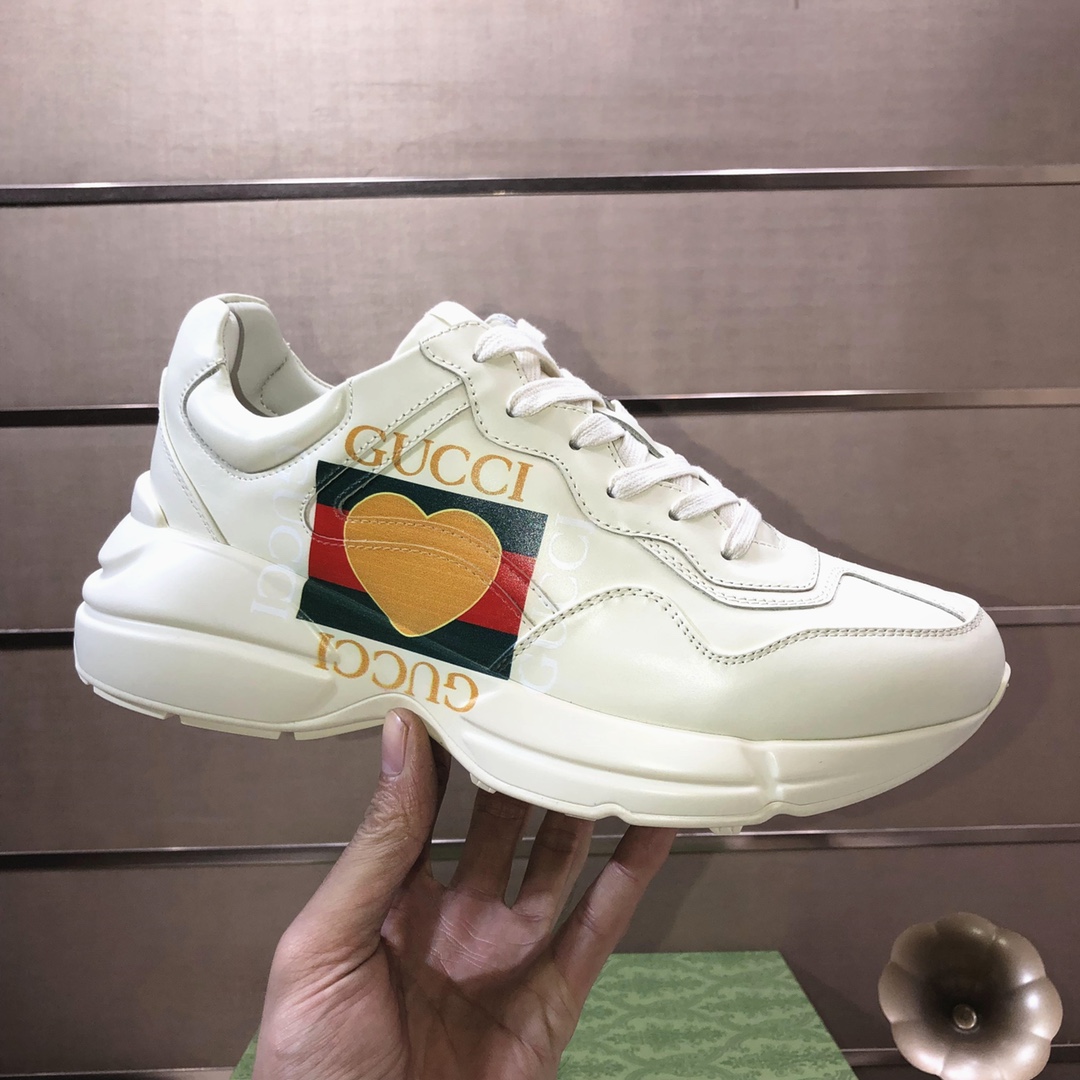 Gucci Heart Logo Dad Sneakers Off-White