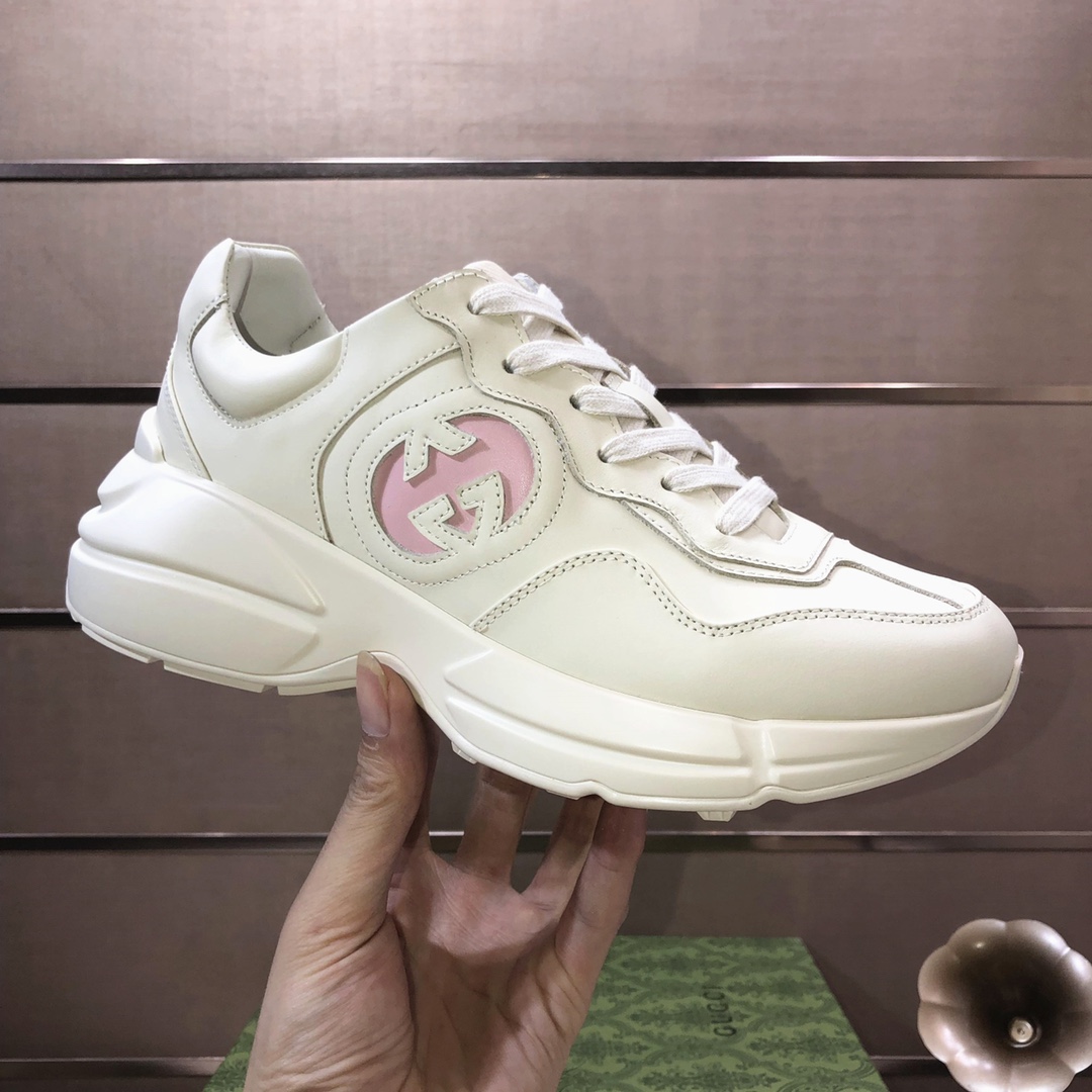 Gucci Chunky Dad Sneakers Beige/Pink