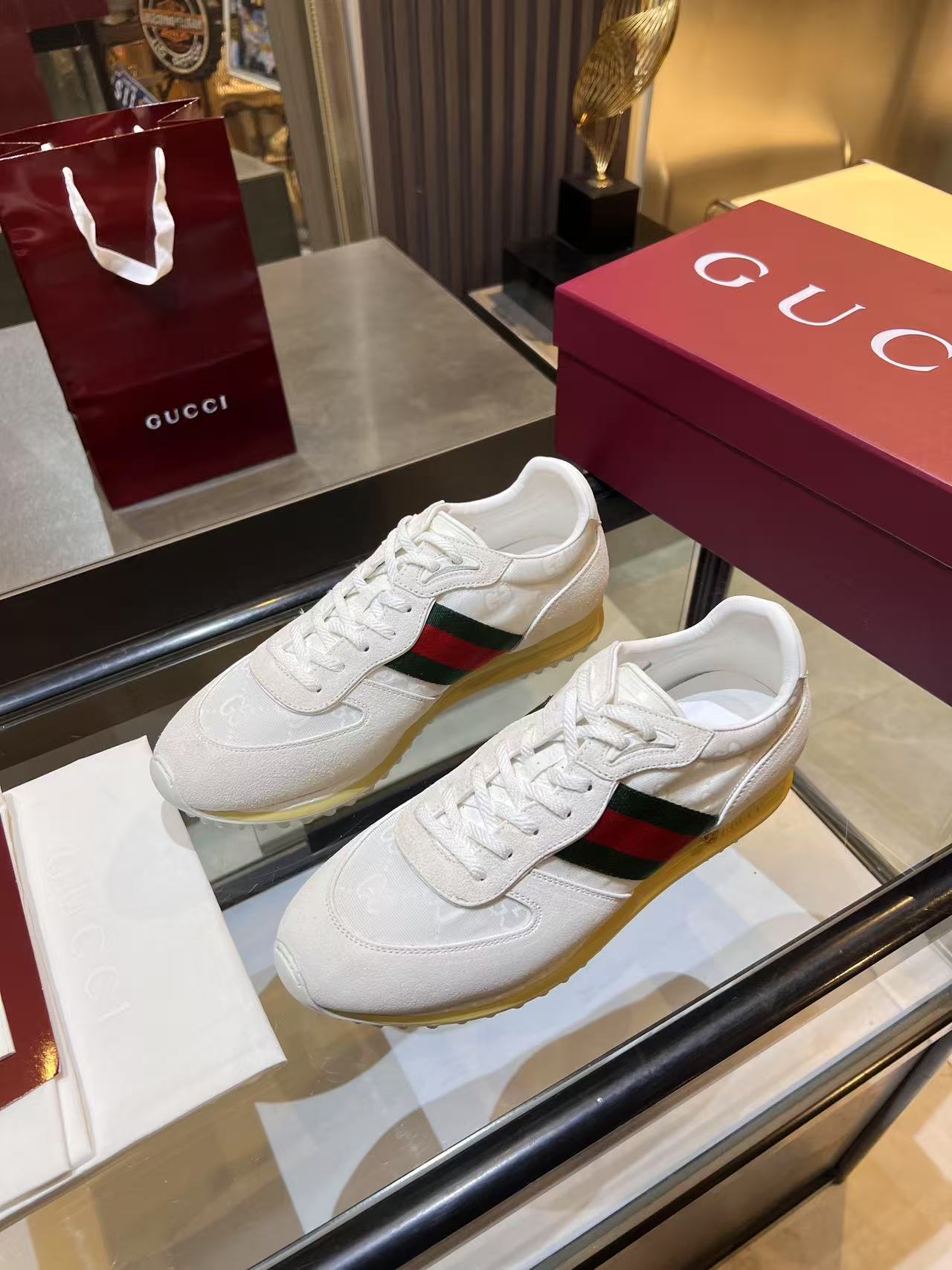 Gucci Re-Motion Platform Sneakers White