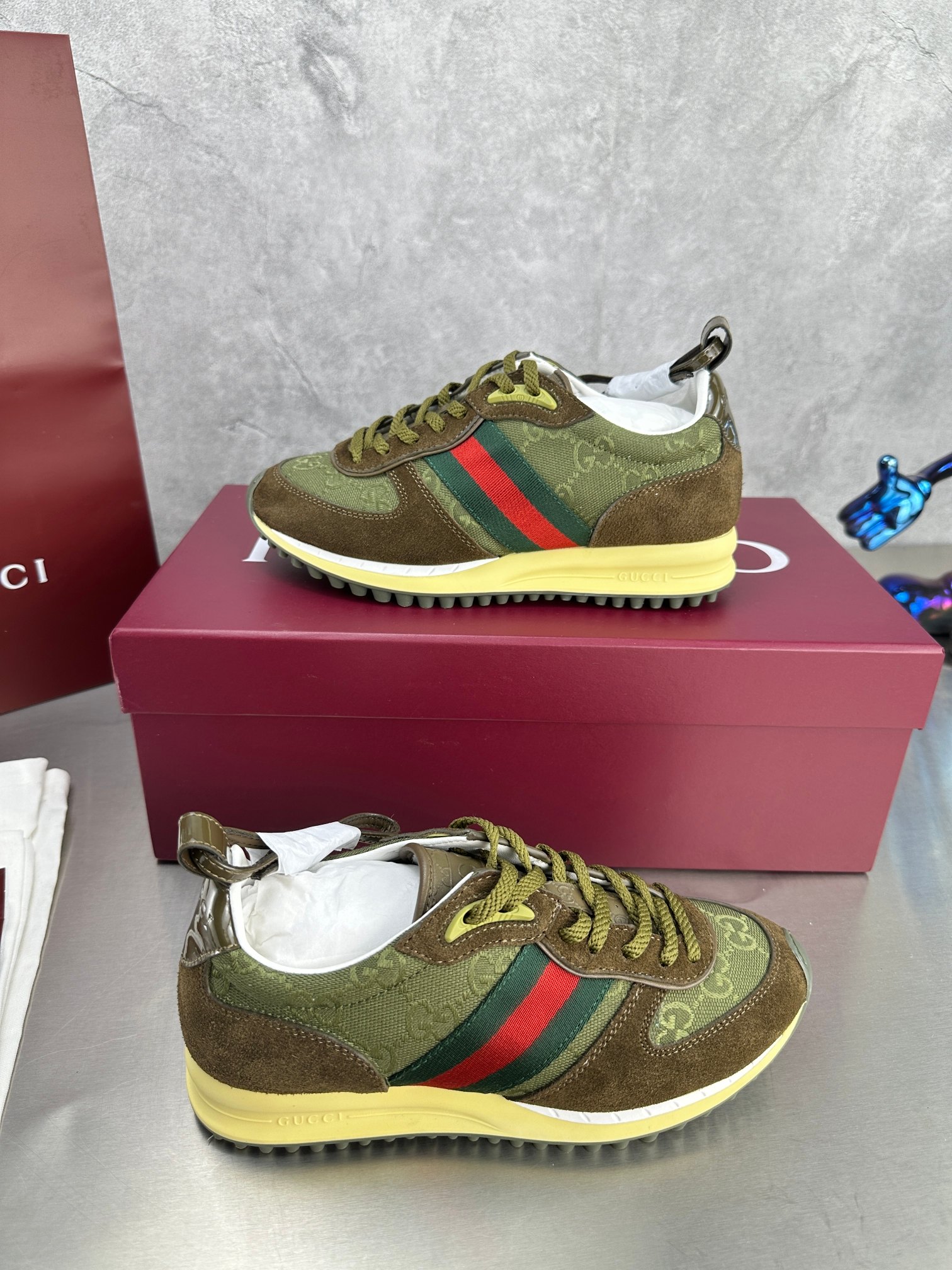 Gucci Re-Motion Platform Sneakers Green