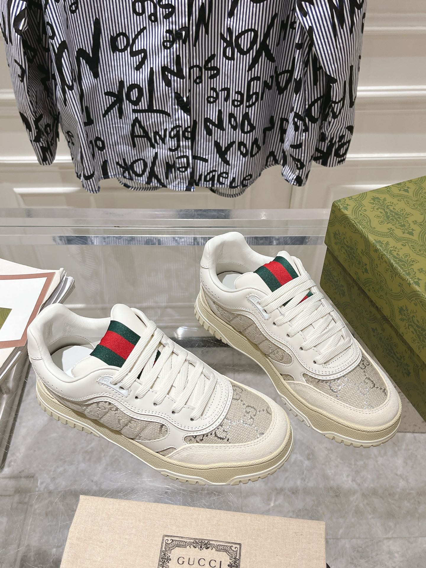 Gucci Vintage Runner Sneakers White