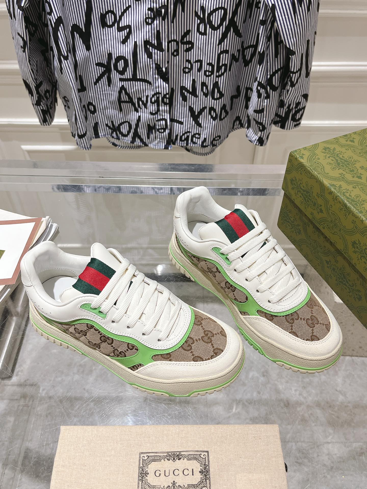Gucci Retro GG Sneakers Green